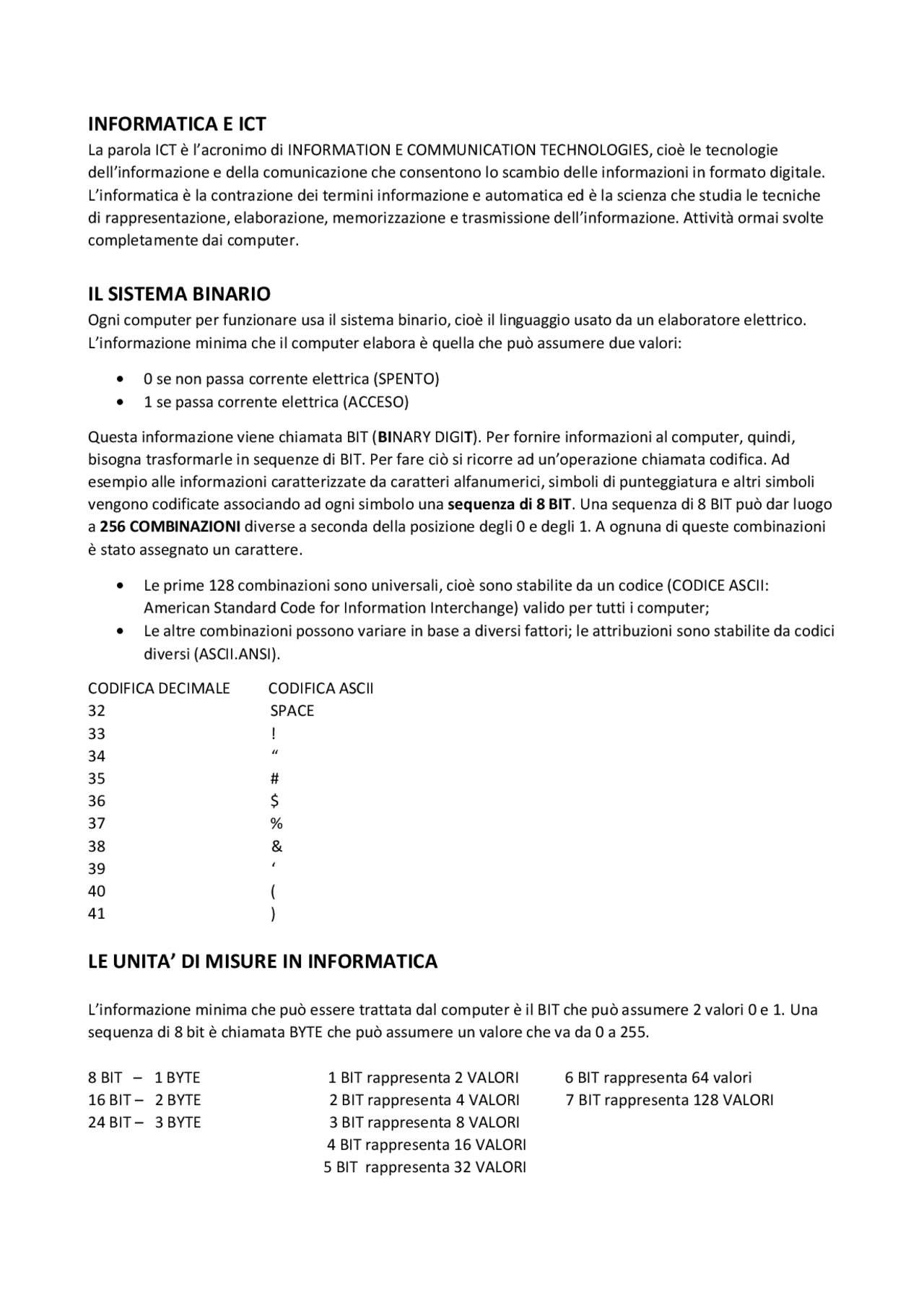 Informatica per concorsi pubblici Docsity