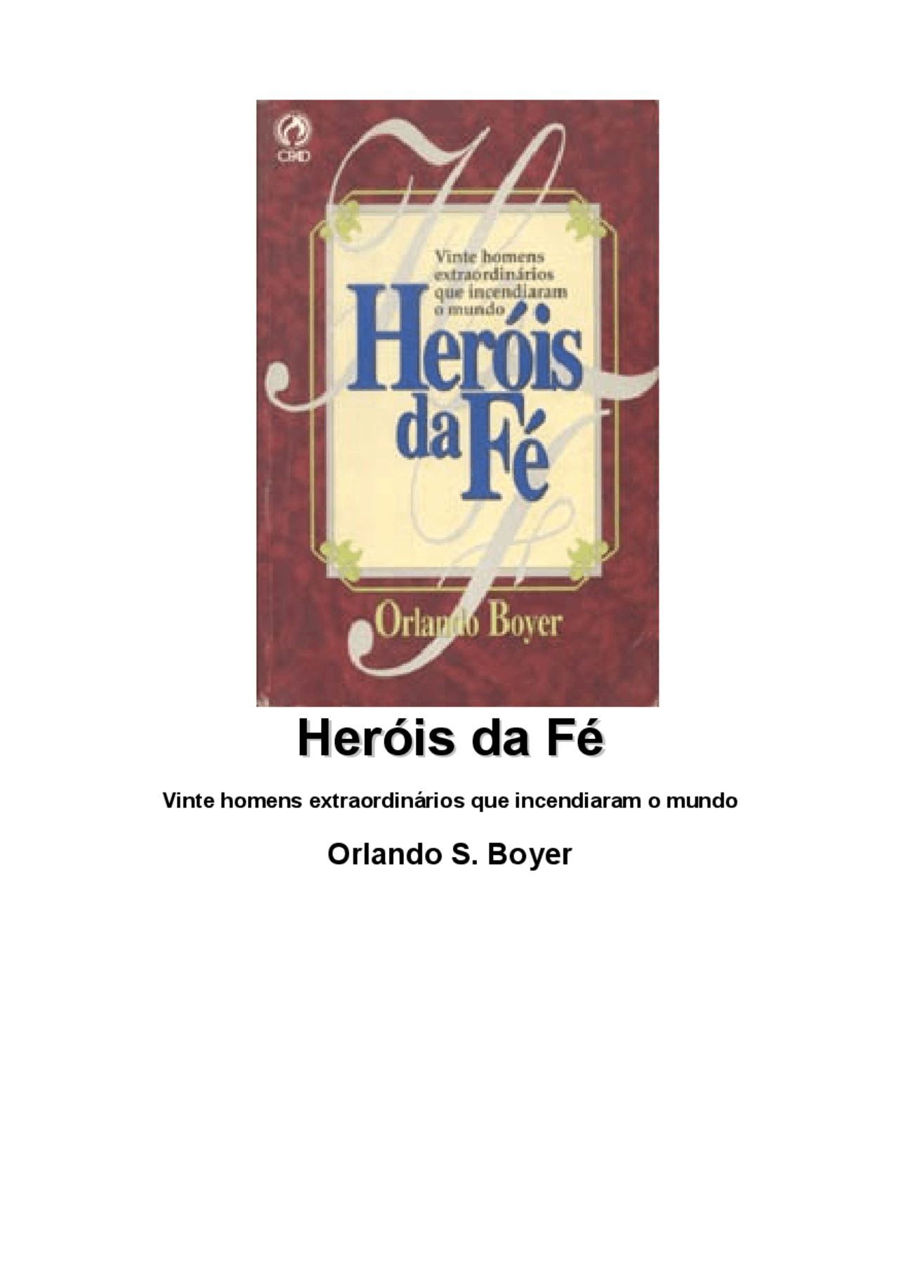 Livro Heróis Da Fé Pdf Gratis - RETOEDU