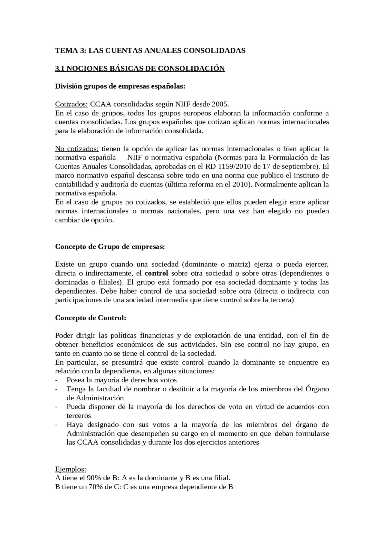 Tema 3 Tema 3 de apuntes de Análisis de Estados financieros - Docsity