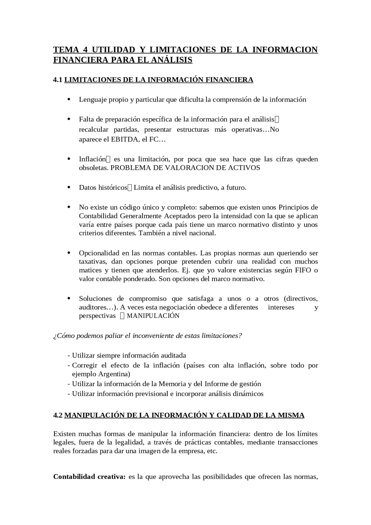 Tema 4 Tema 4 de apuntes de Análisis de Estados financieros - Docsity