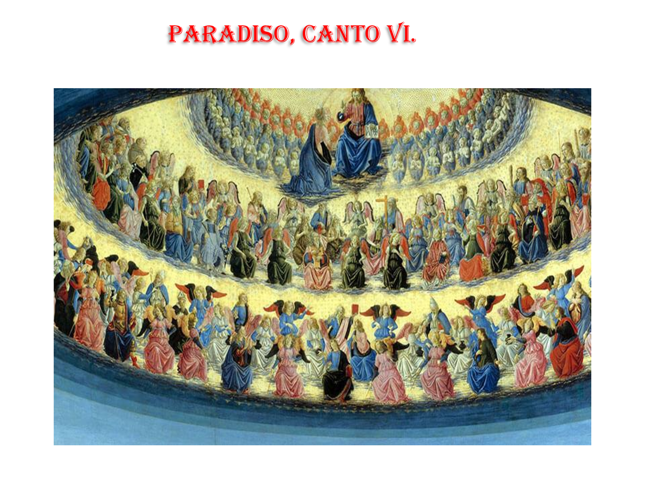 Paradiso Canto VI. Mappa PDF. Docsity