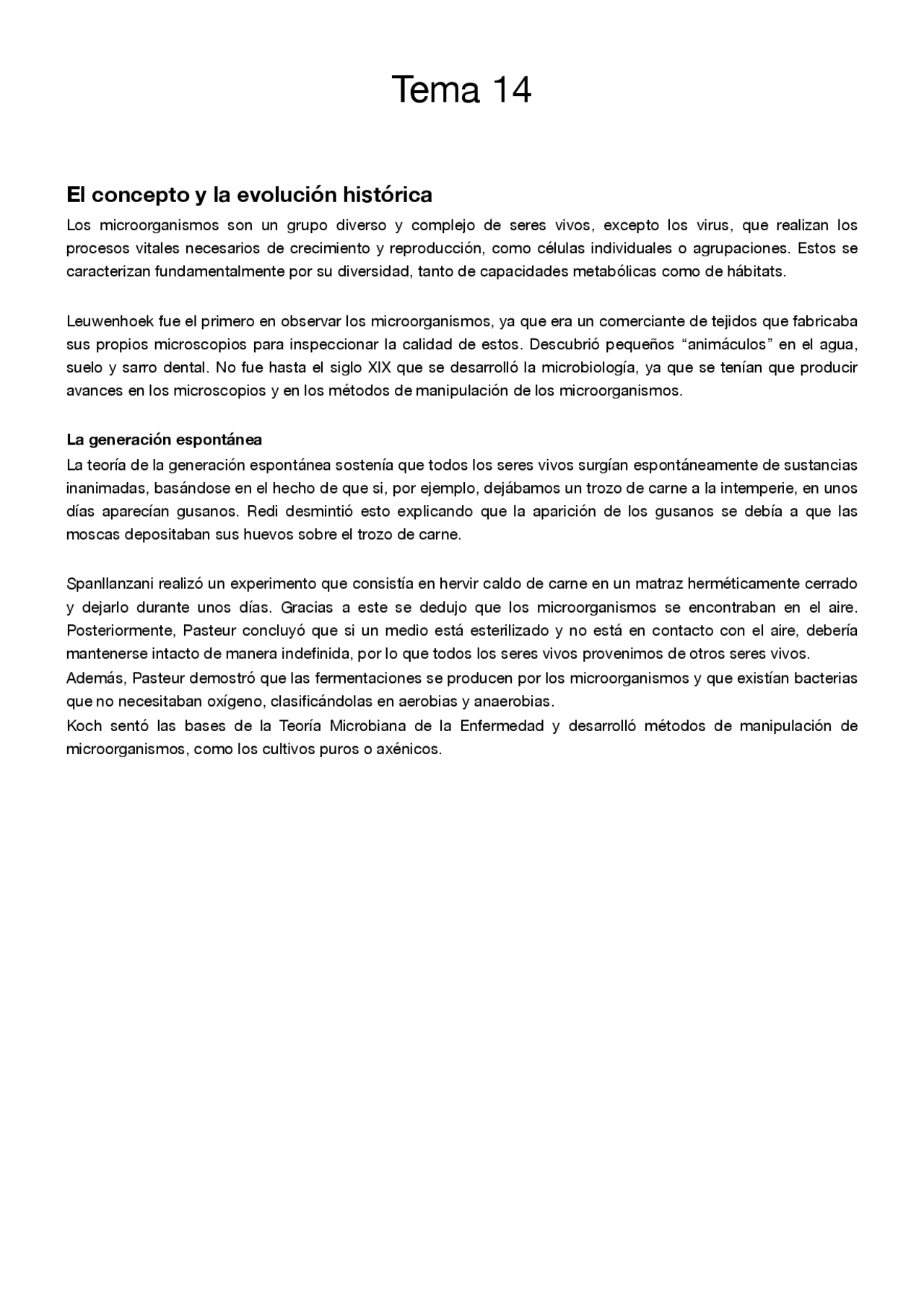 Tema 14 de Biología para la Evau - Docsity