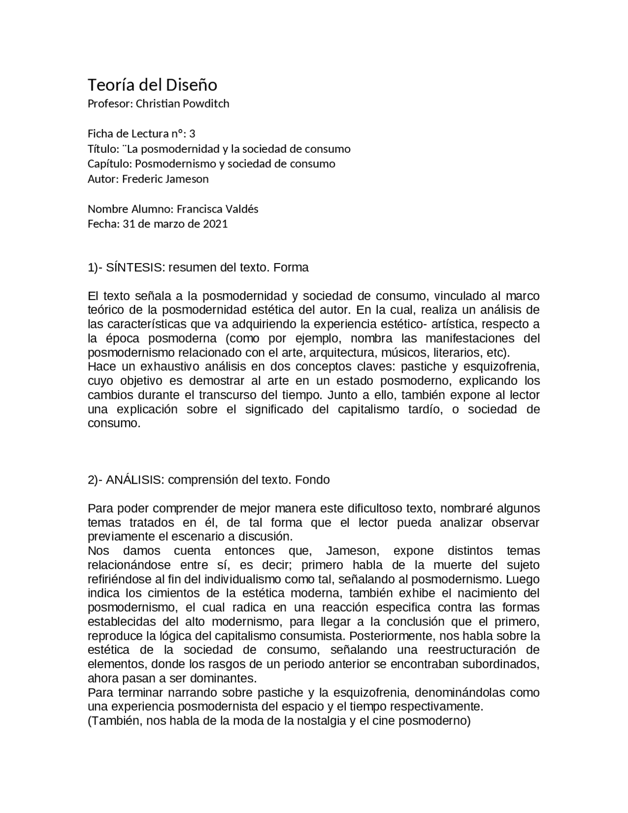 Ficha De Lectura Numero 3 Docsity
