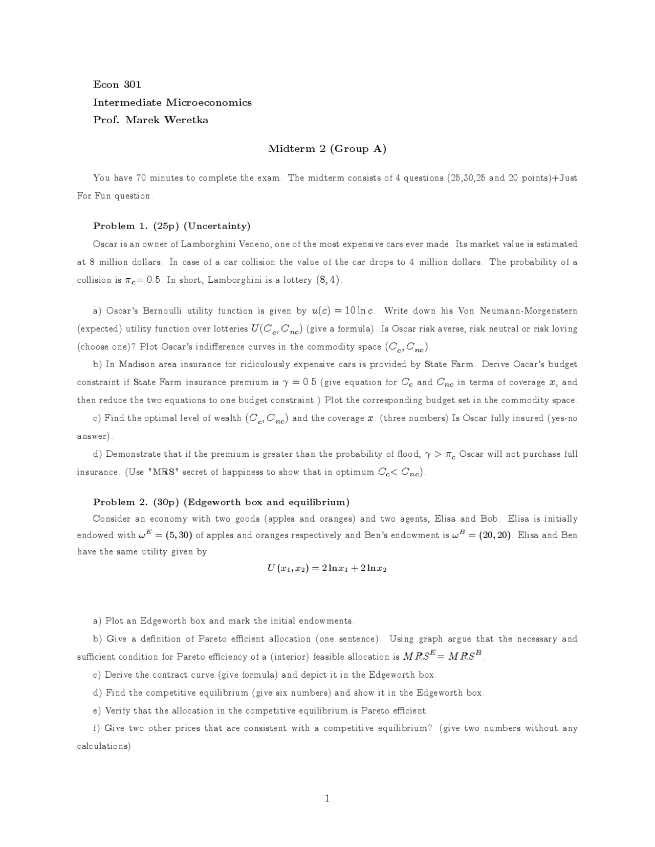 Key note for math 340 courses, very useful - Docsity