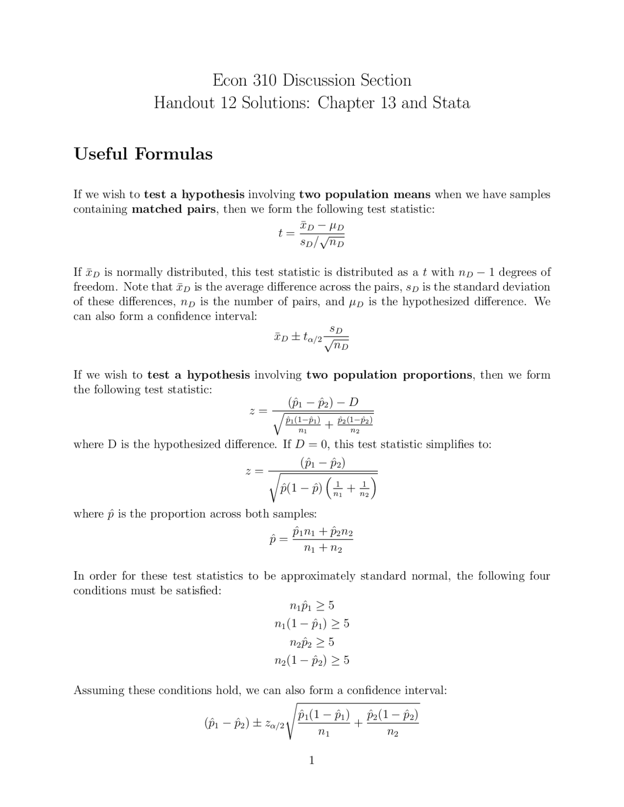 Key note for math 340 courses, very useful - Docsity