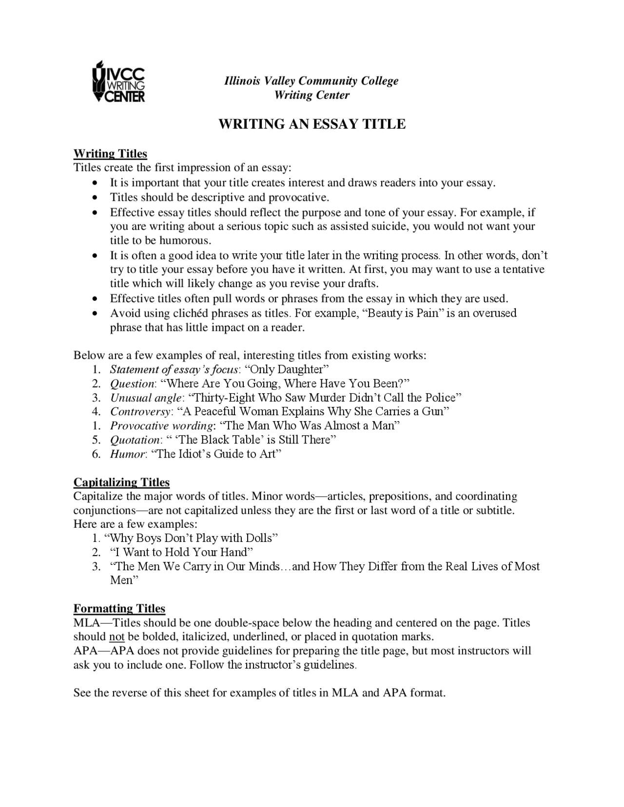 Writing an Essay Title - Docsity Writing an Essay Title - Docsity