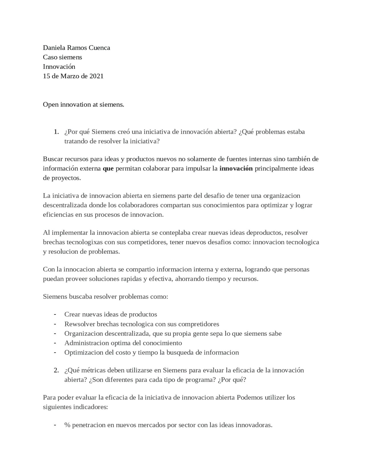 Caso Innovacion Siemens Docsity