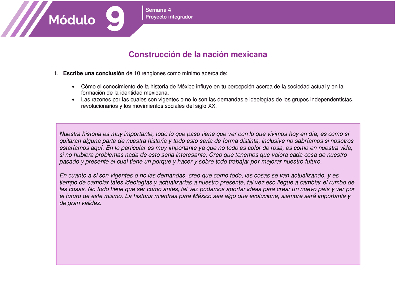 Proyecto integrador modulo 9 - Docsity