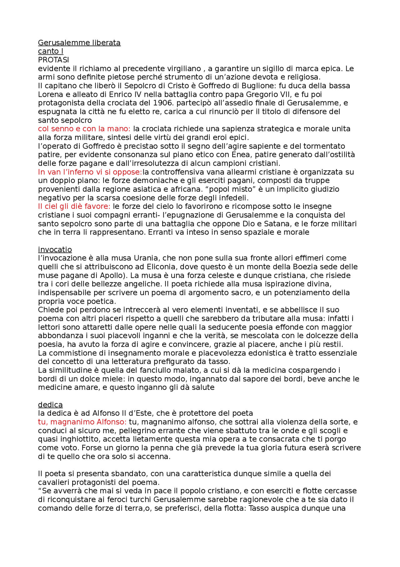 Riassunto gerusalemme liberata canto 1 Docsity Riassunto gerusalemme liberata canto 1 Docsity