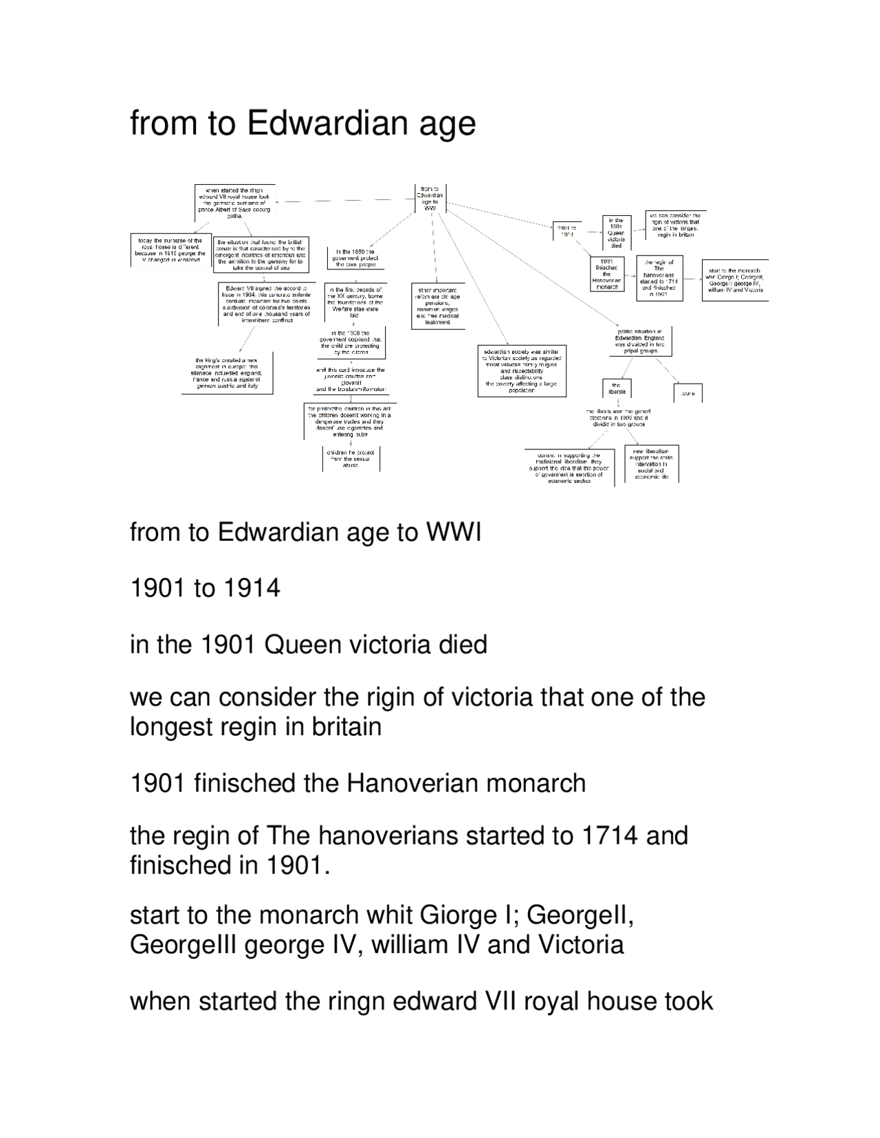 From to edwardian age - Docsity