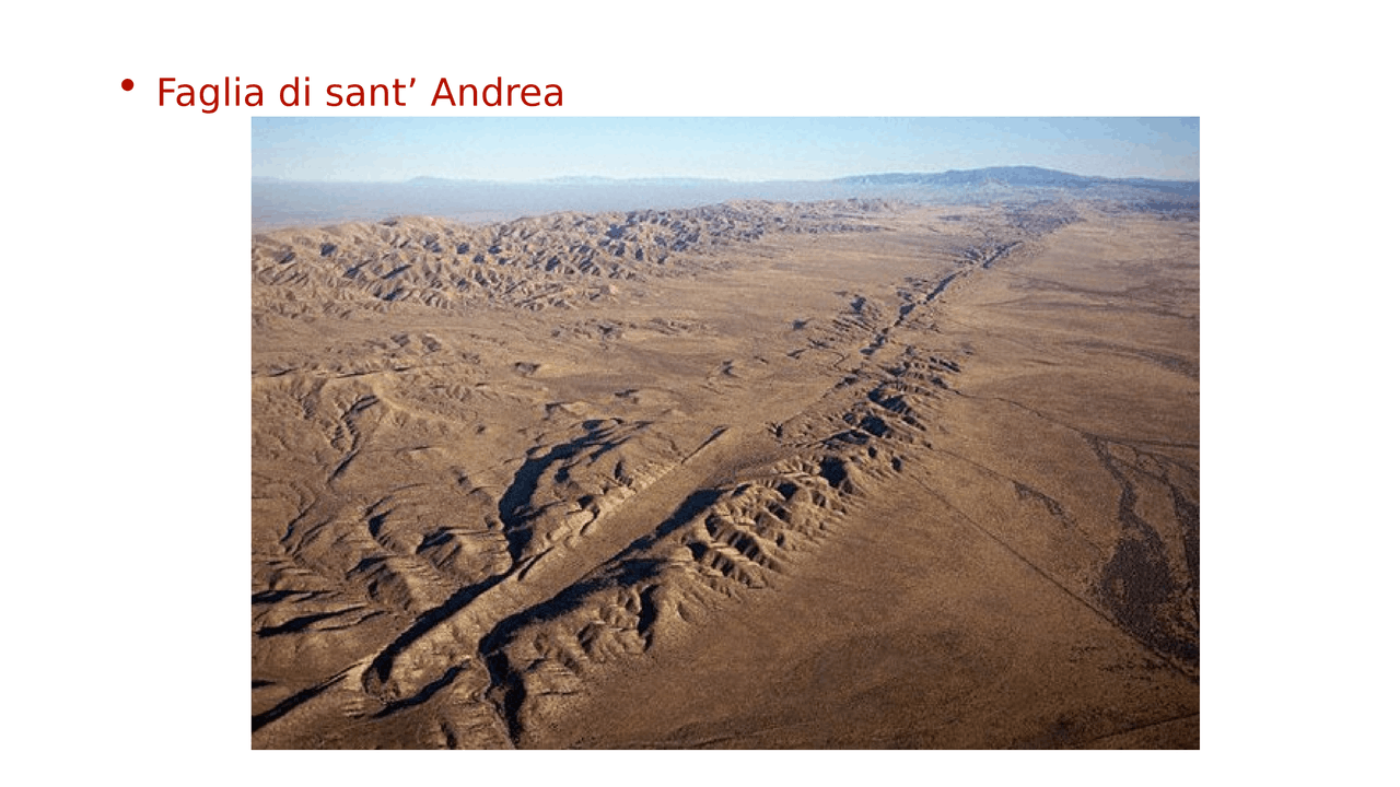 Faglia di Sant ’Andrea - Docsity