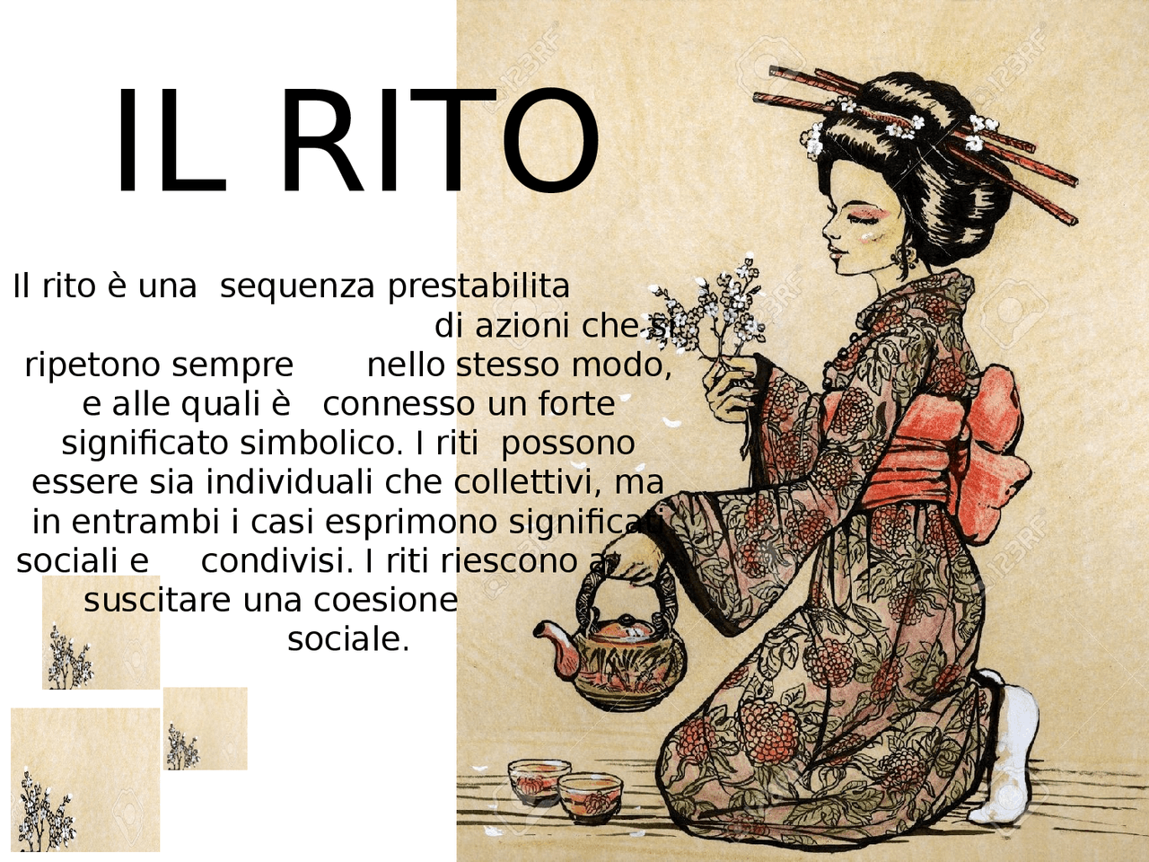 Funzione e significato dei diversi tipi di rituali | Slide di Scienze ...