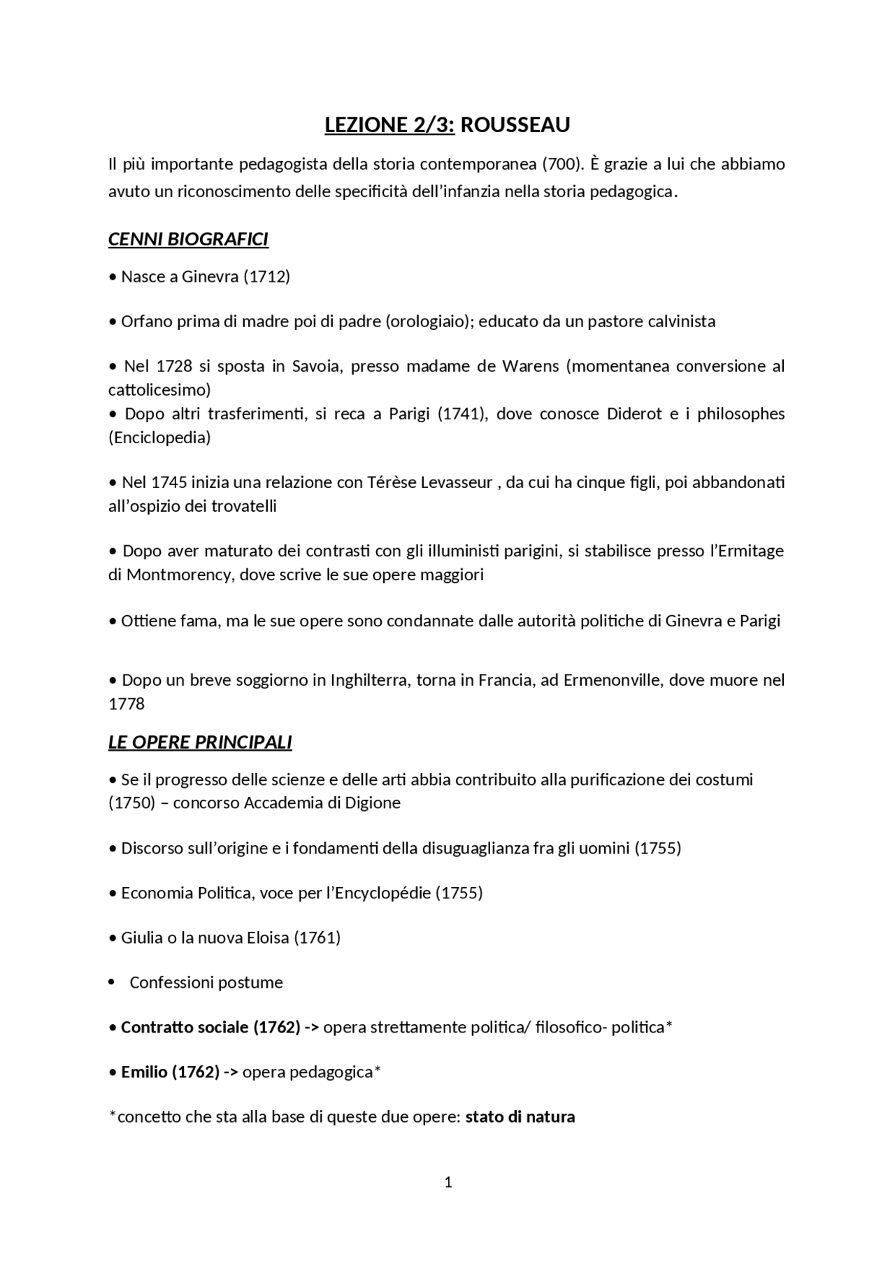 Momenti di storia dell'istituzione in italia Docsity