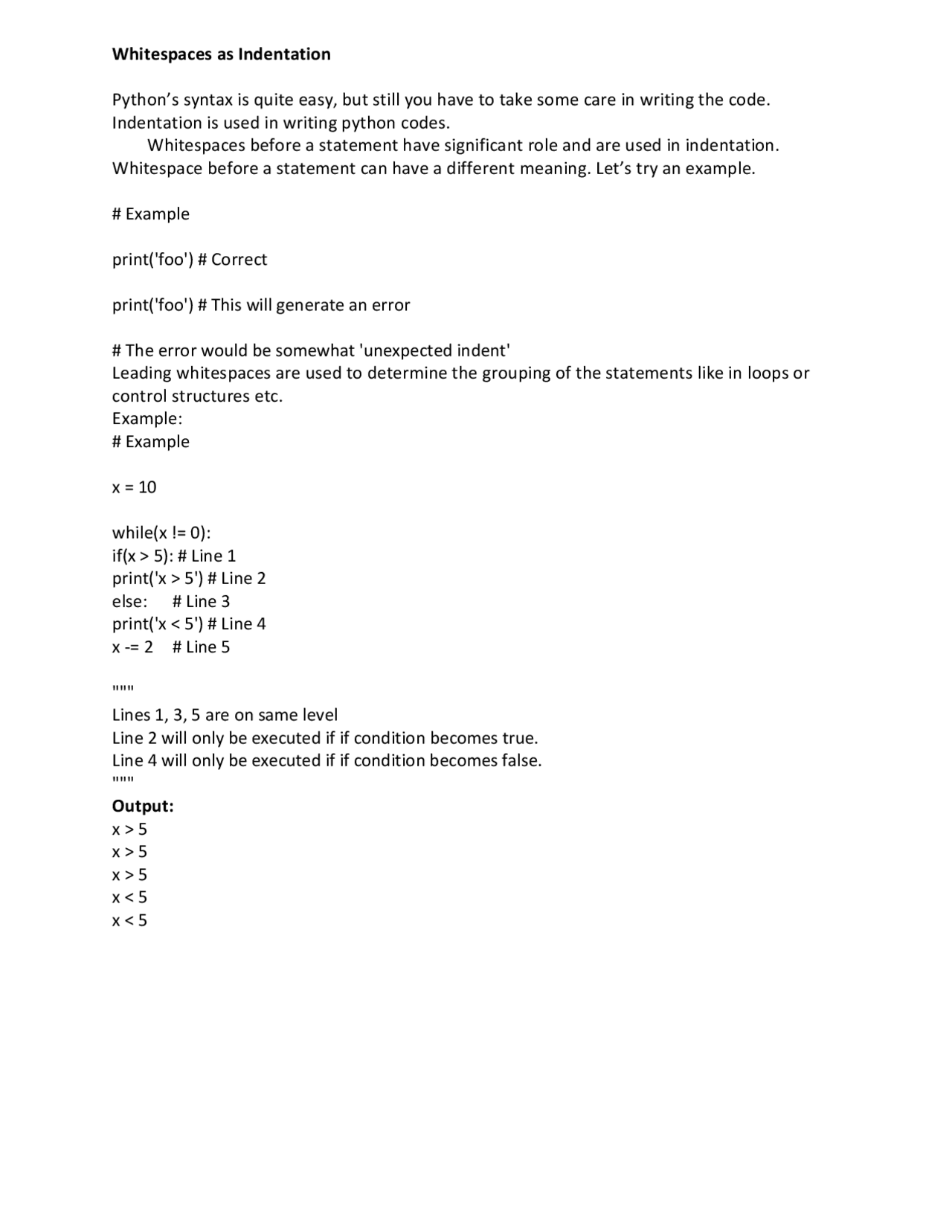 Python study material - Docsity