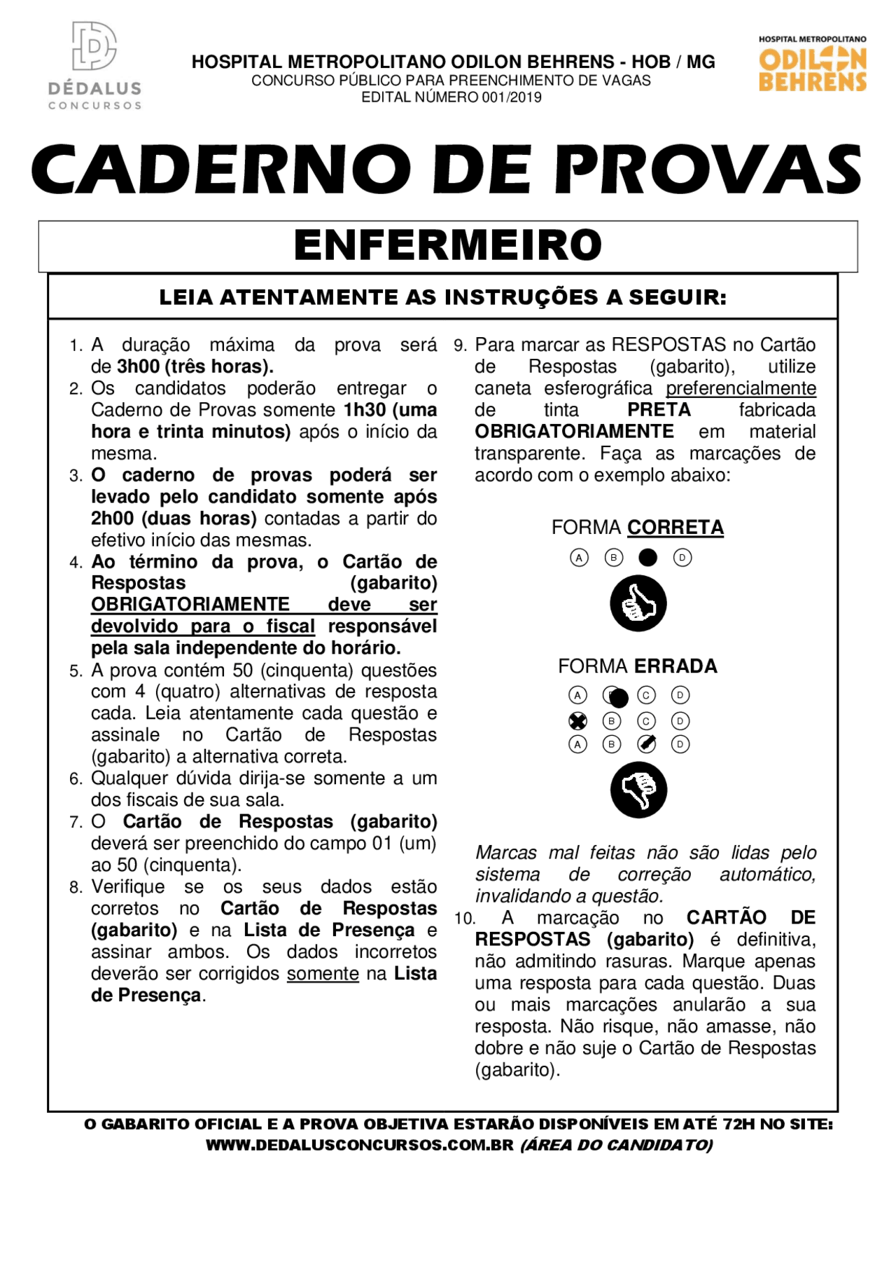 Prova Com Gabarito Tecnico De Enfermagem - RETOEDU