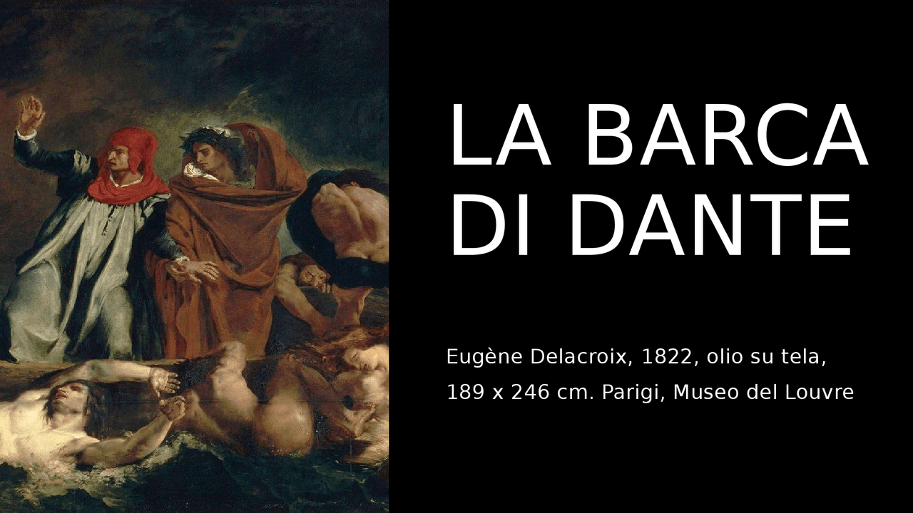 La Barca Di Dante, Delacroix Docsity