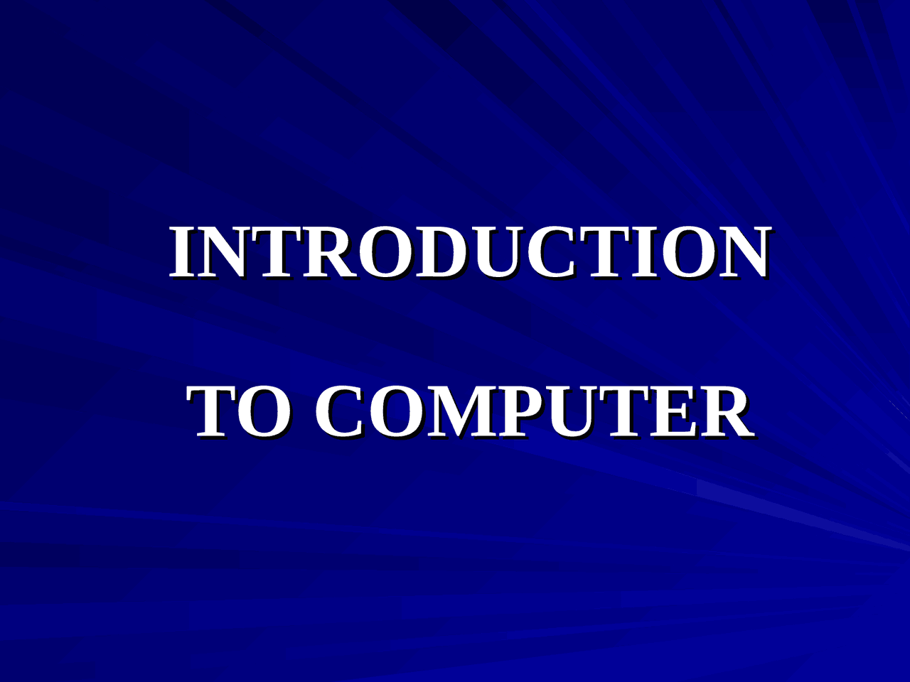 INTRODUCTIONOF COMPUTER - Docsity