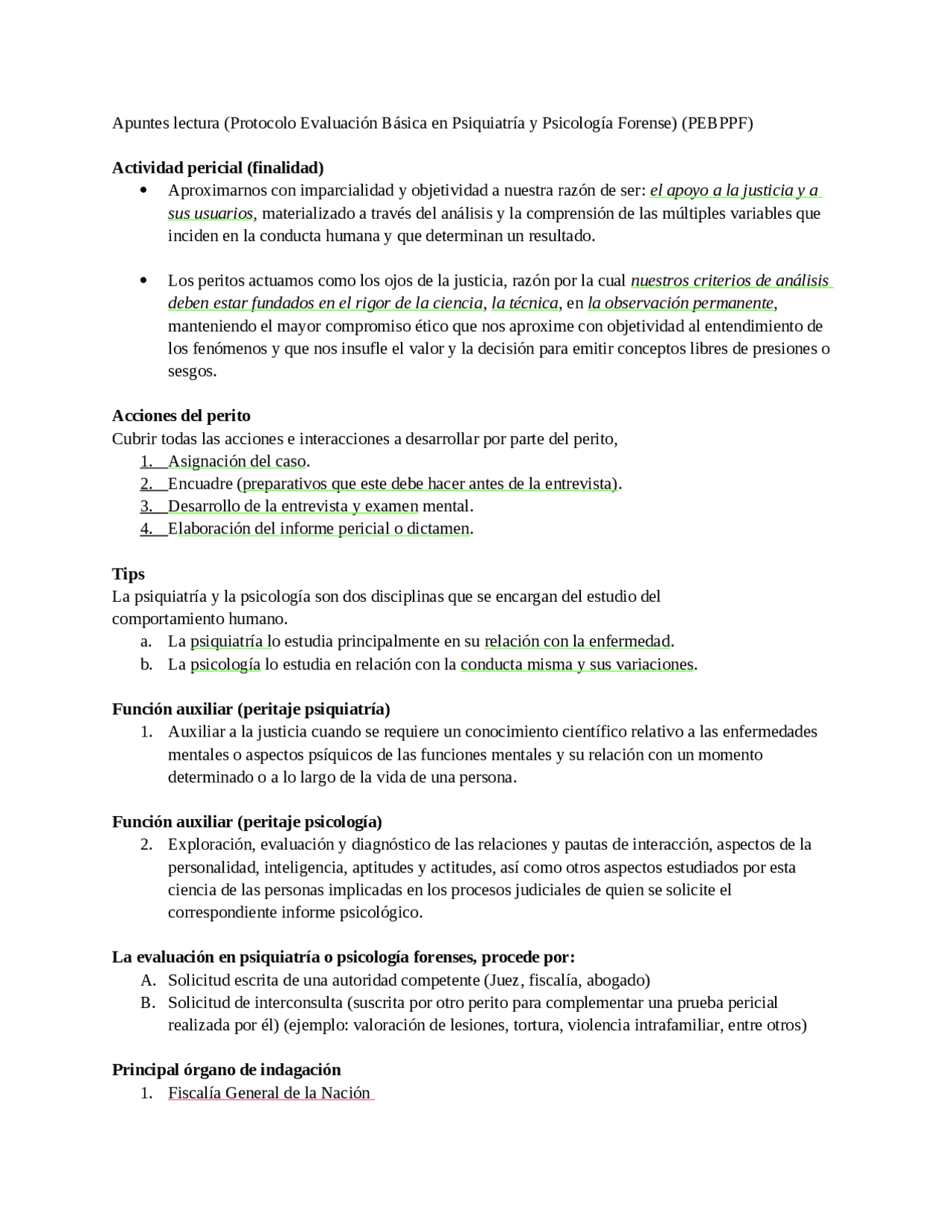 Generalidades Del Informe Pericial Docsity