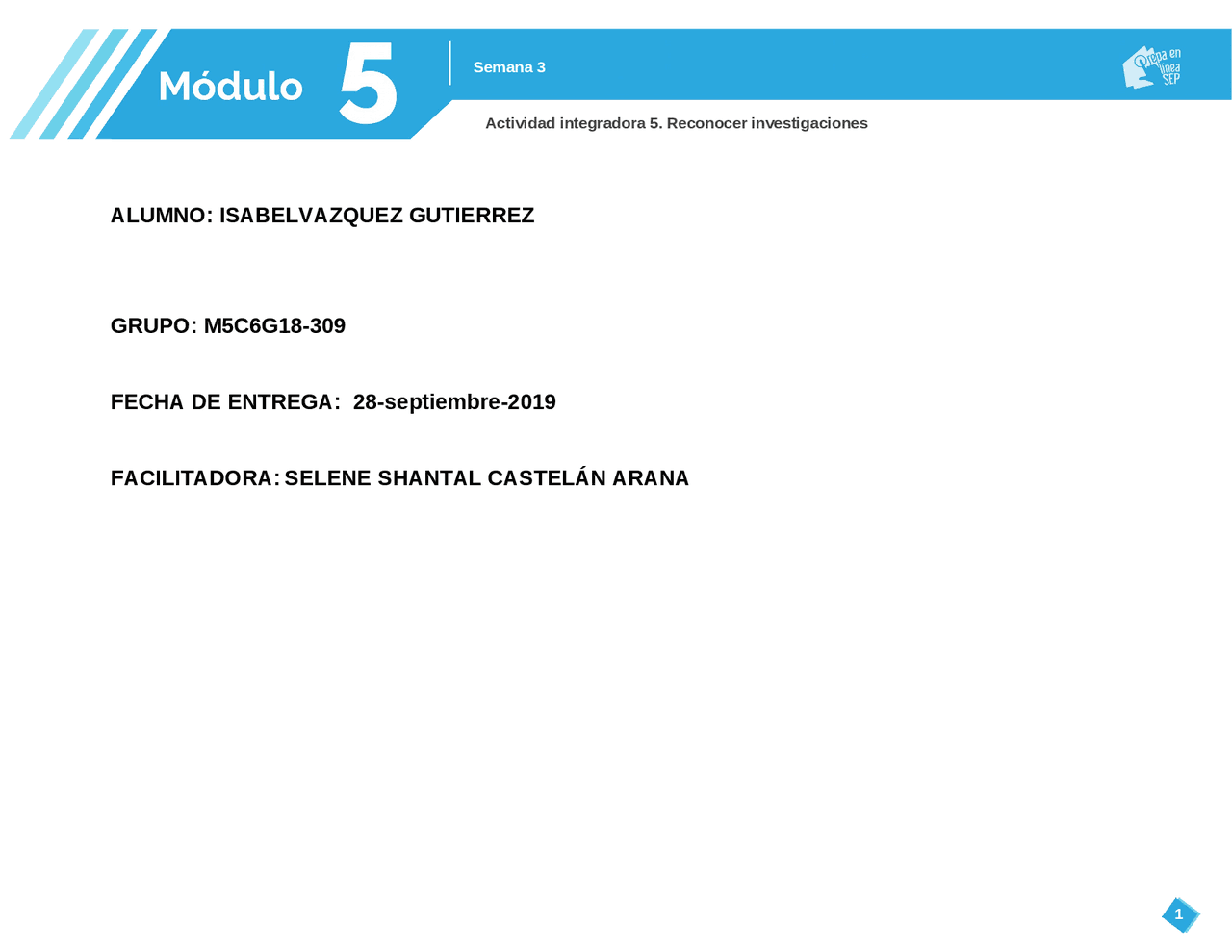 Activida 5 modulo 5 prepa en linea sep 2020 - Docsity