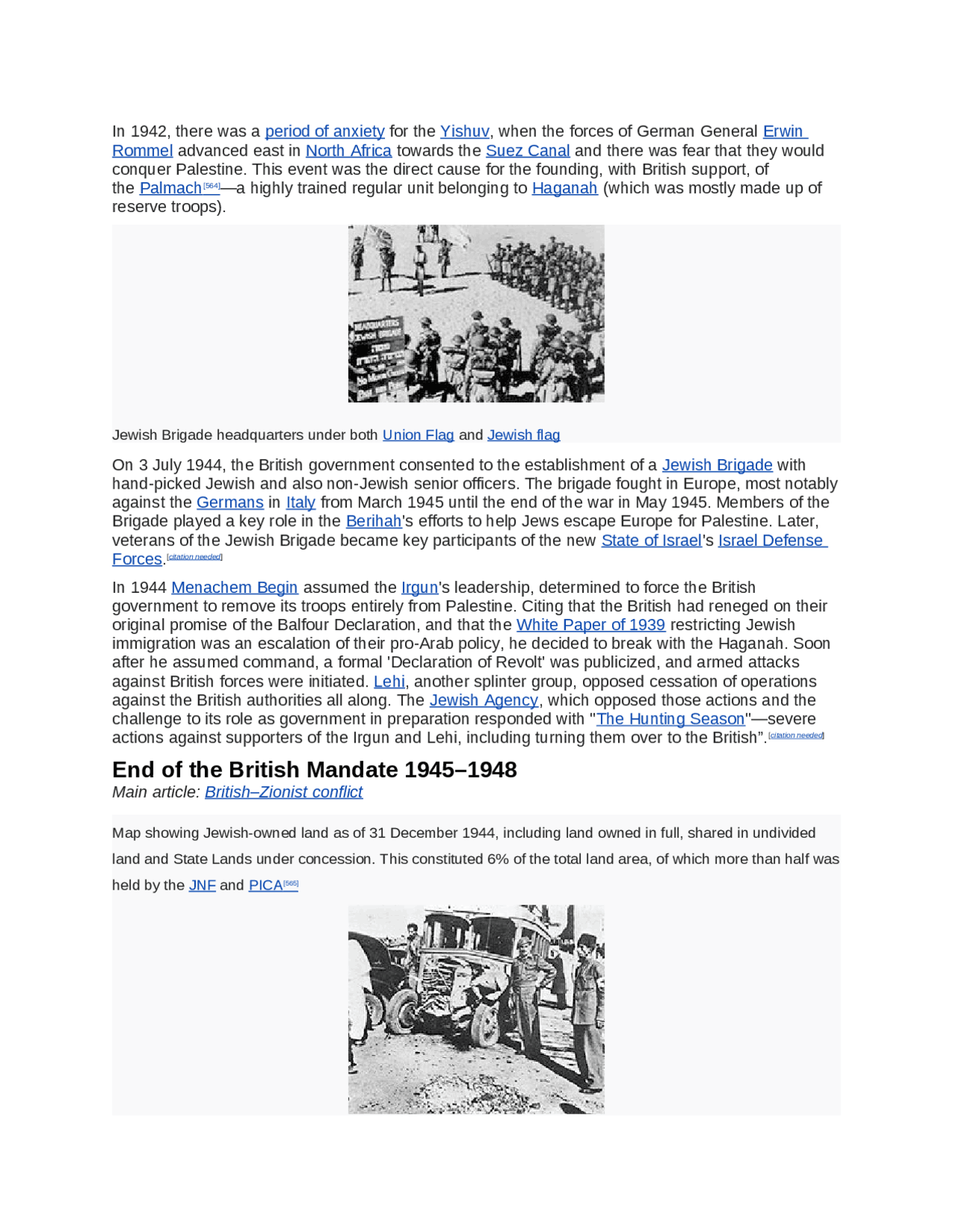 History of palestine Docsity