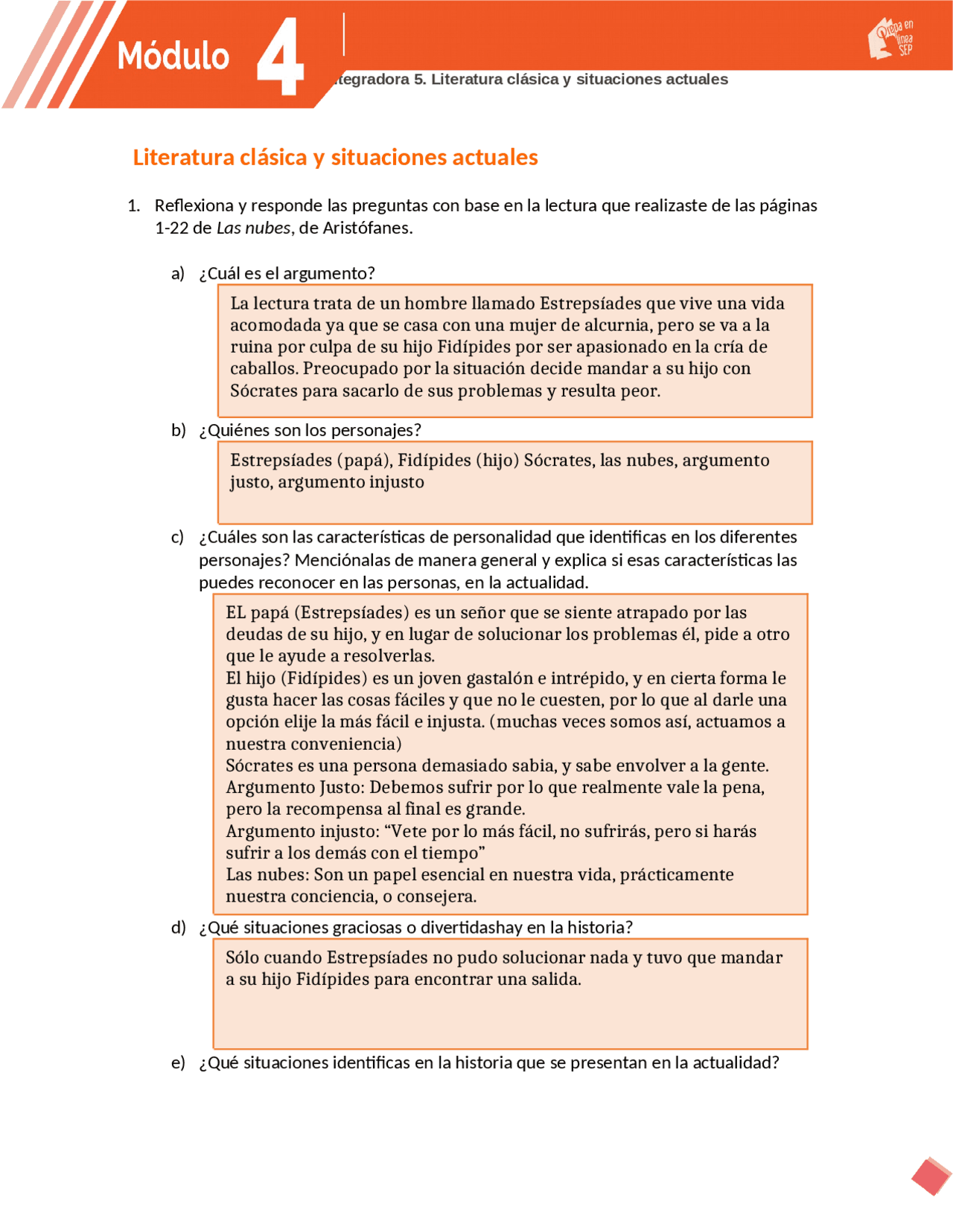 Modulo 4 Act Integradora 5 Prepa En Linea Sep Docsity