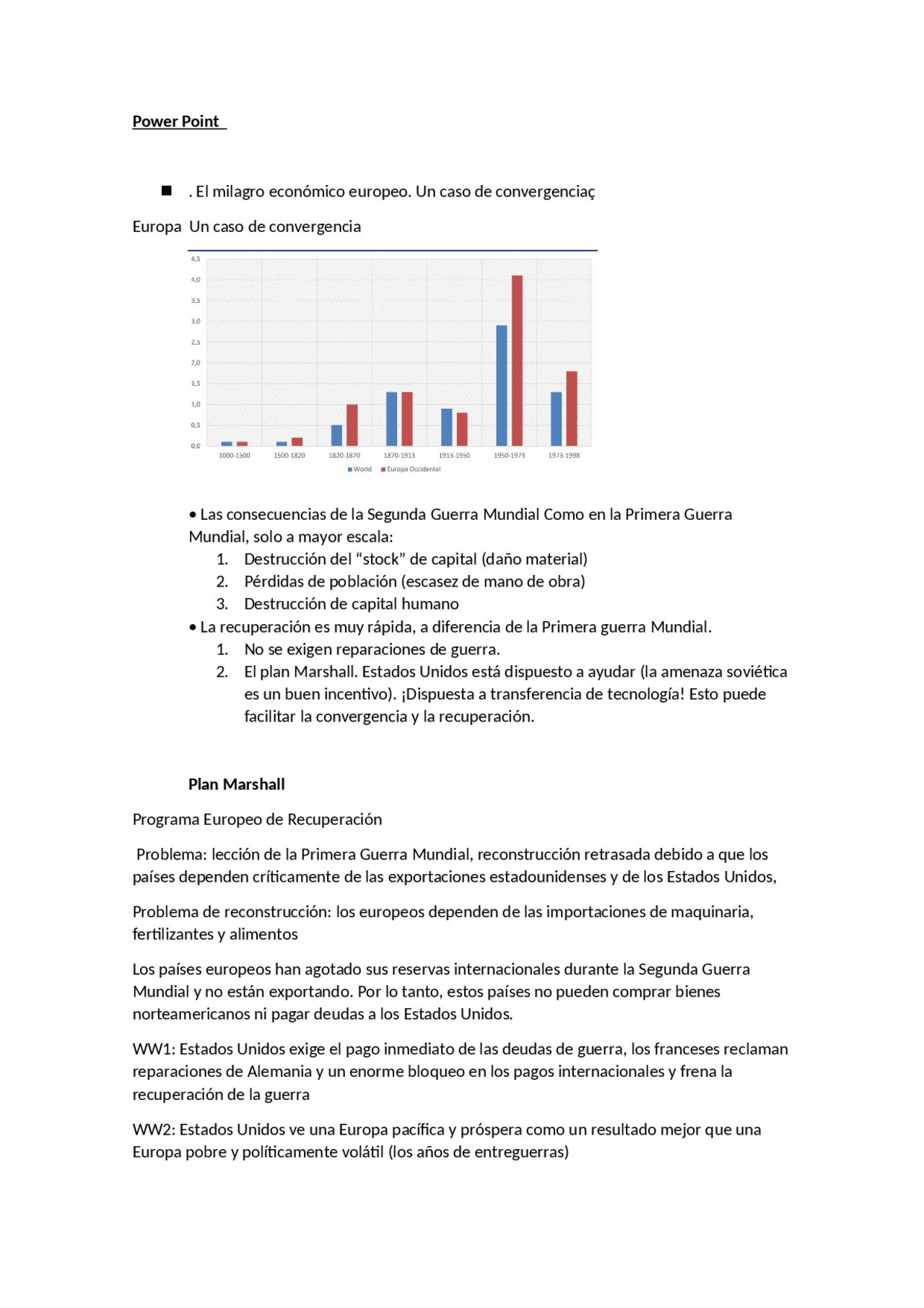 El milagro económico europeo Docsity