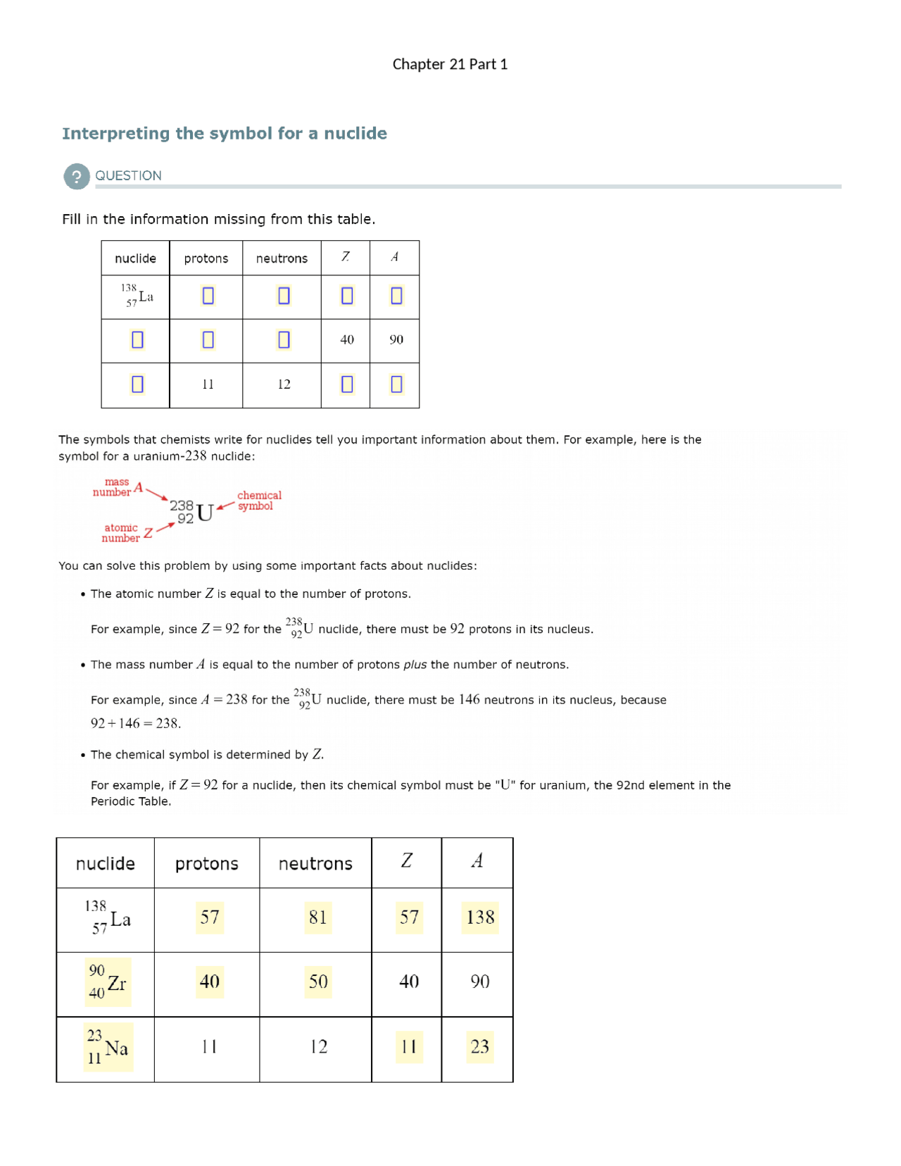 General chemistry 2 chapter 21 homework | Assignments Chemistry - Docsity