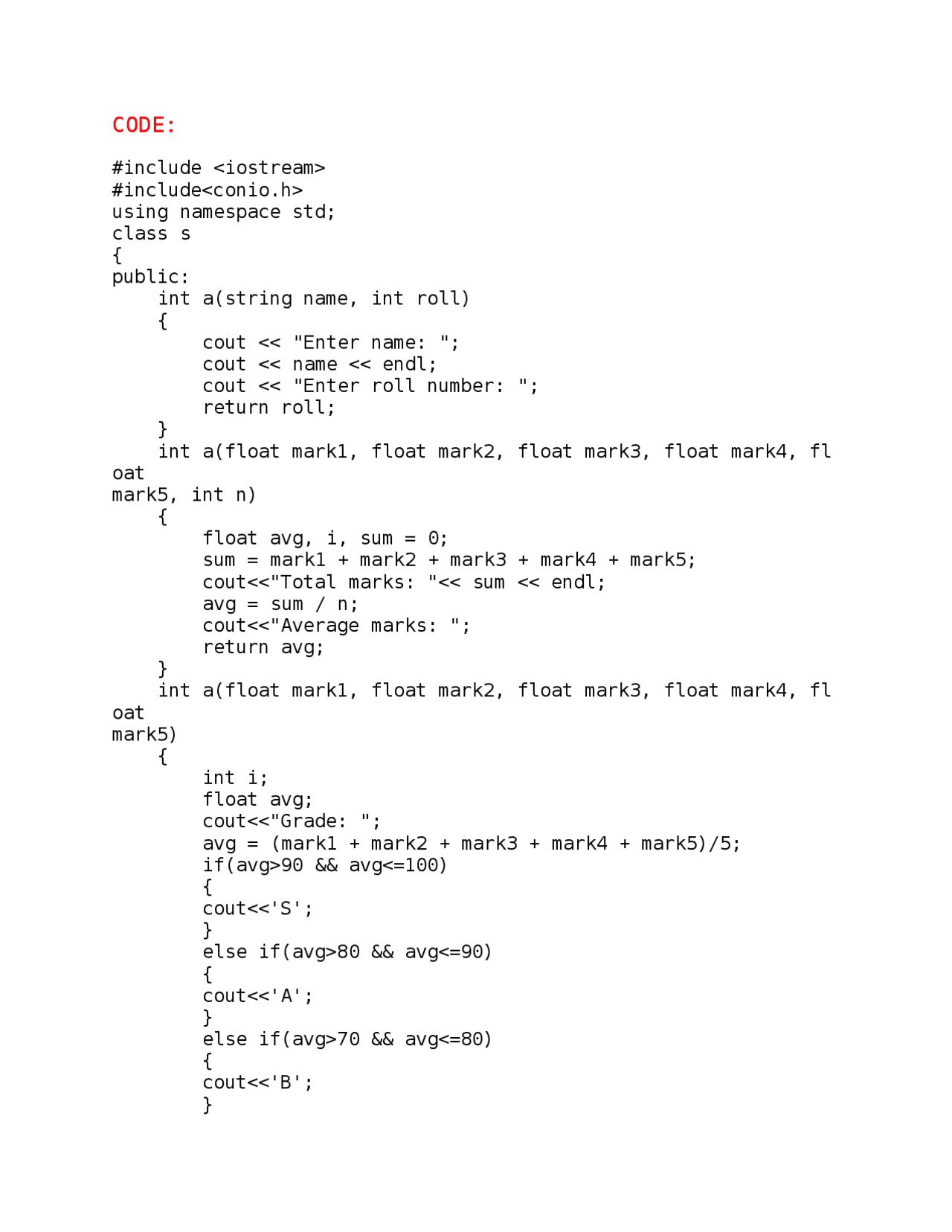 OOP Codes For Certain OOP Questions Related To Inheritance Function oop-codes-for-certain-oop-questions-related-to-inheritance-function