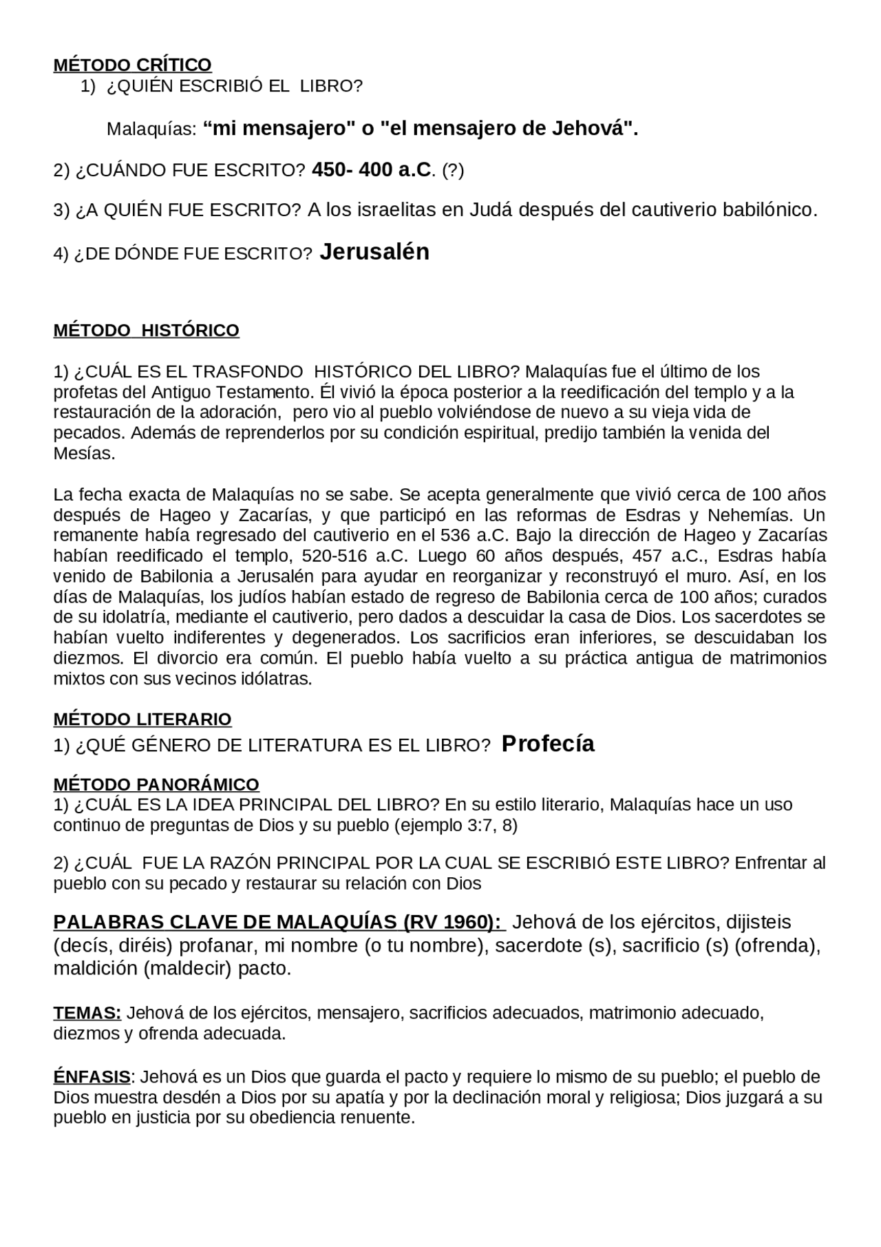 El libro de malaquias Apuntes de Historia Docsity