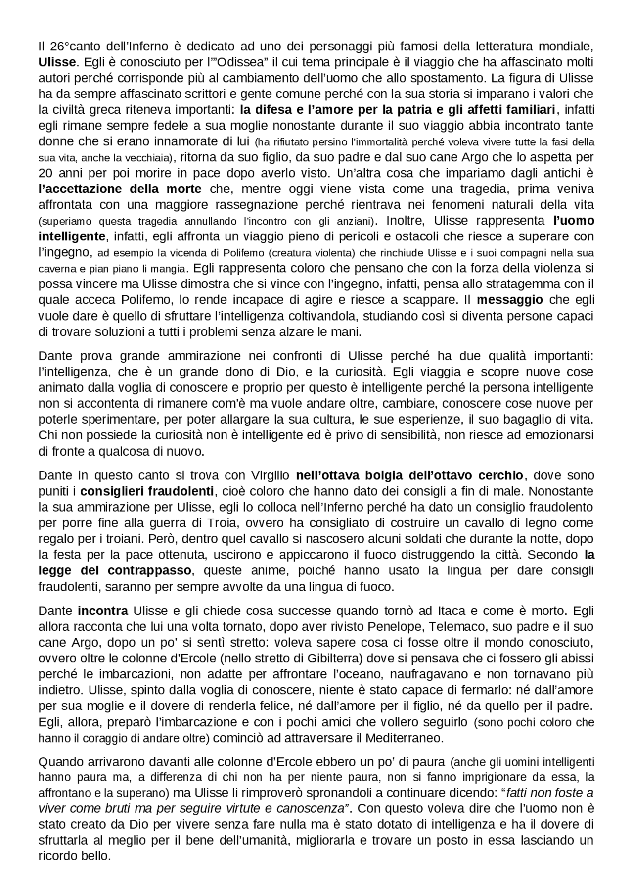 26 canto di dante introduzione - Docsity