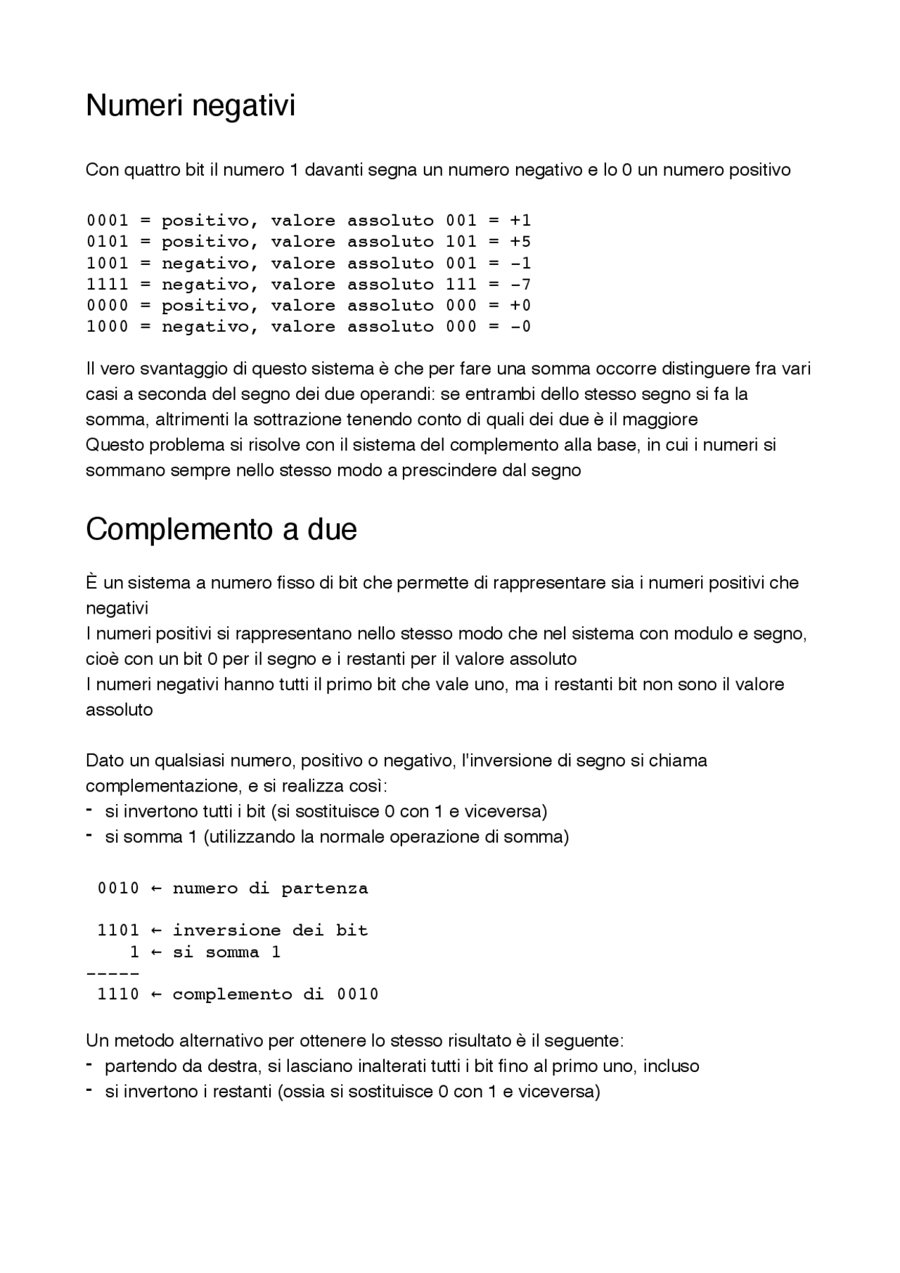 Fondamenti di Informatica I – Corso completo Modelli | Appunti di ...