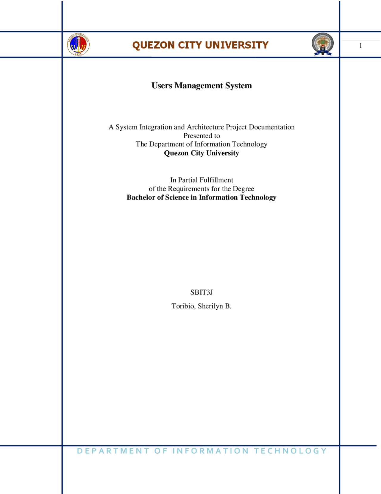 User Management Chapter 1 - Docsity