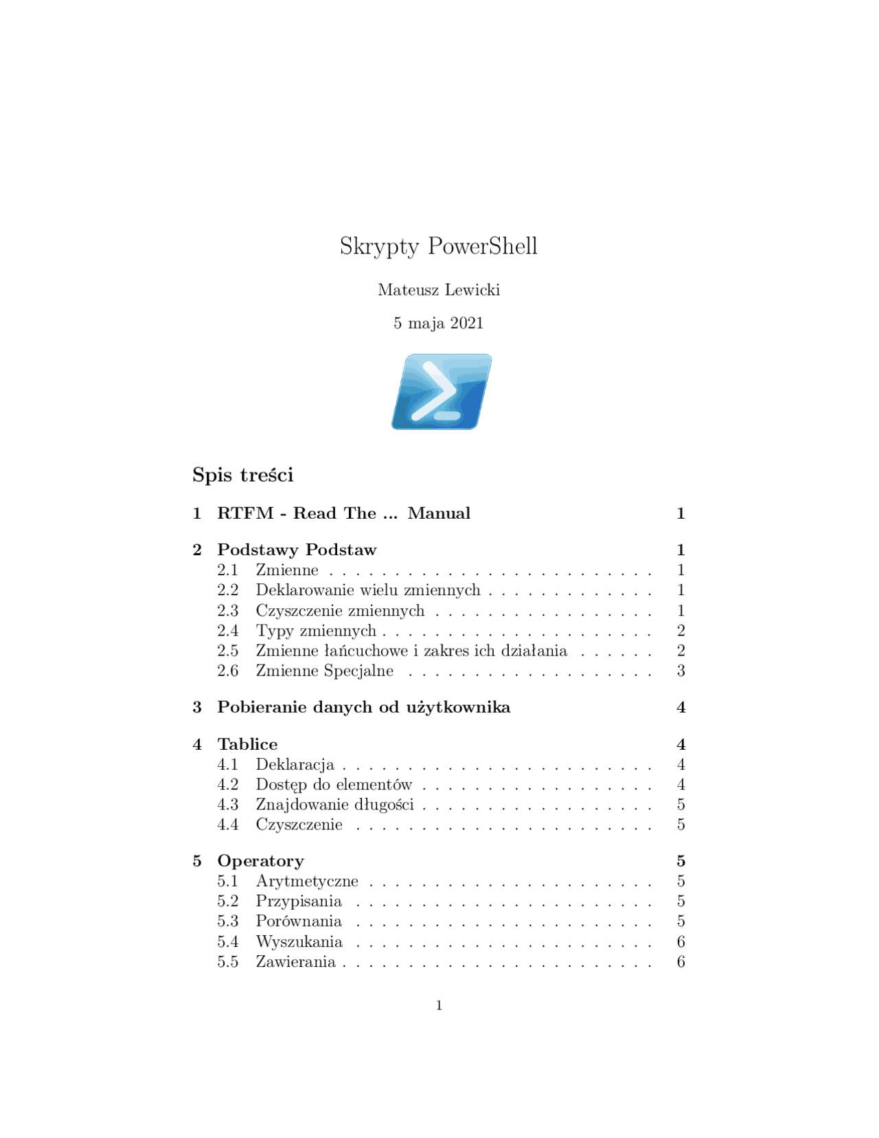 Powershell - cheatsheet - Docsity