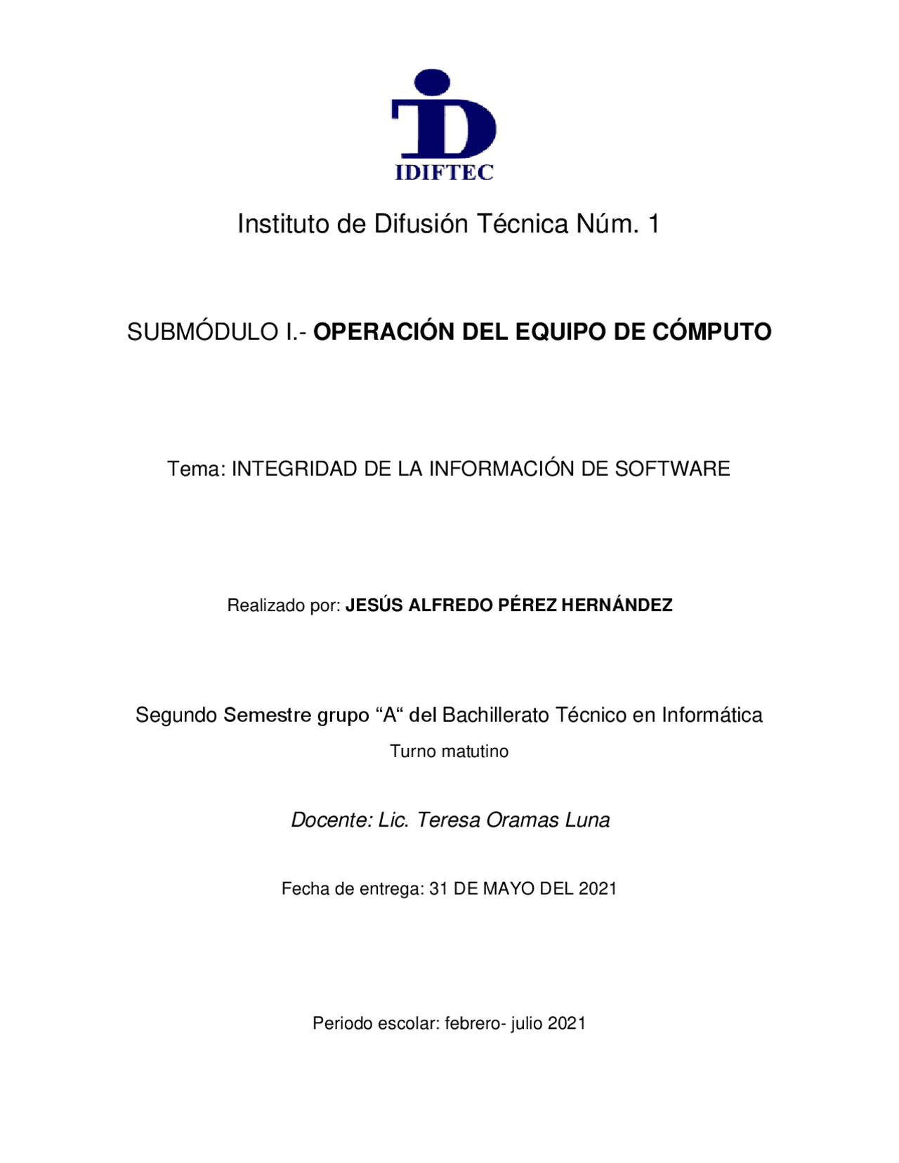 Informática Submódulo 1 - Docsity