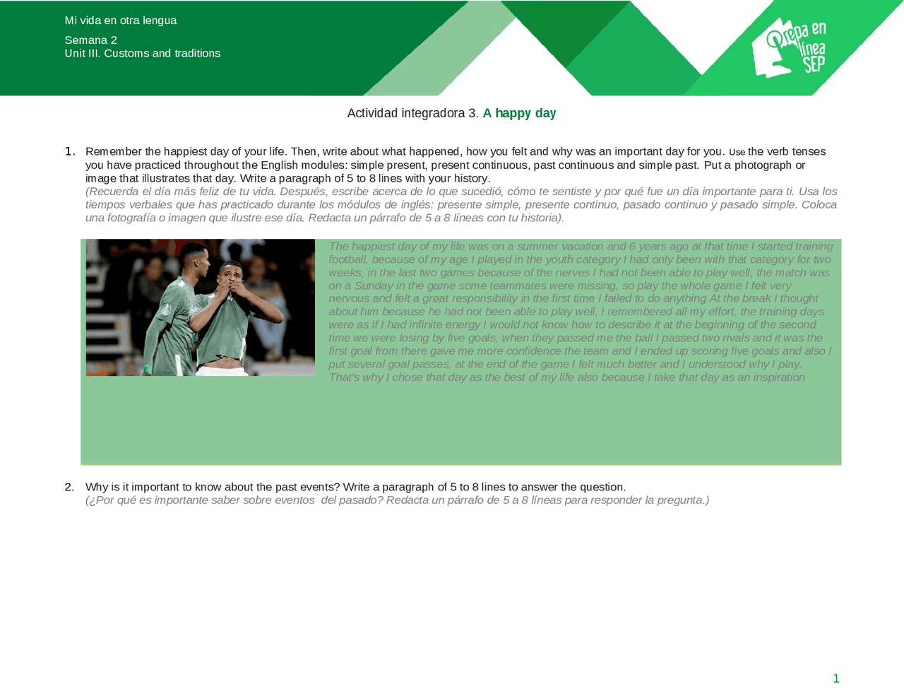 Modulo 7 Actividad Integradora 3 Docsity