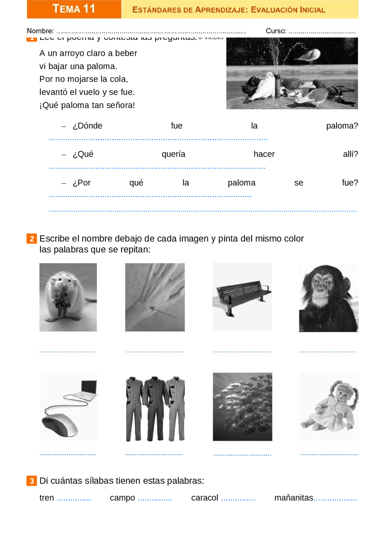 Lengua 3 primaria tema 10 - Docsity