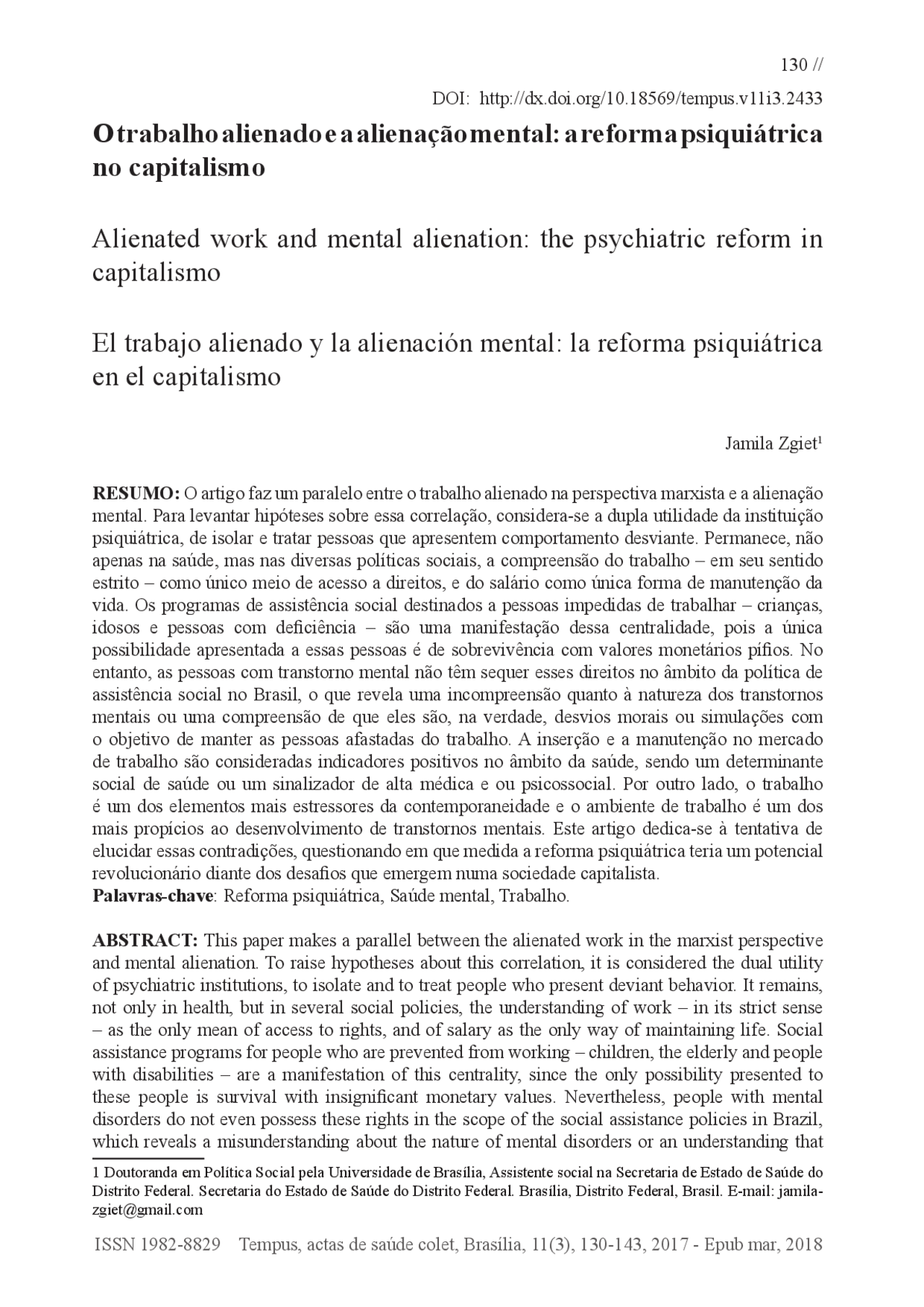Alienado O trabalho alienado e a alienação mental - a reforma psiquiátrica no ...