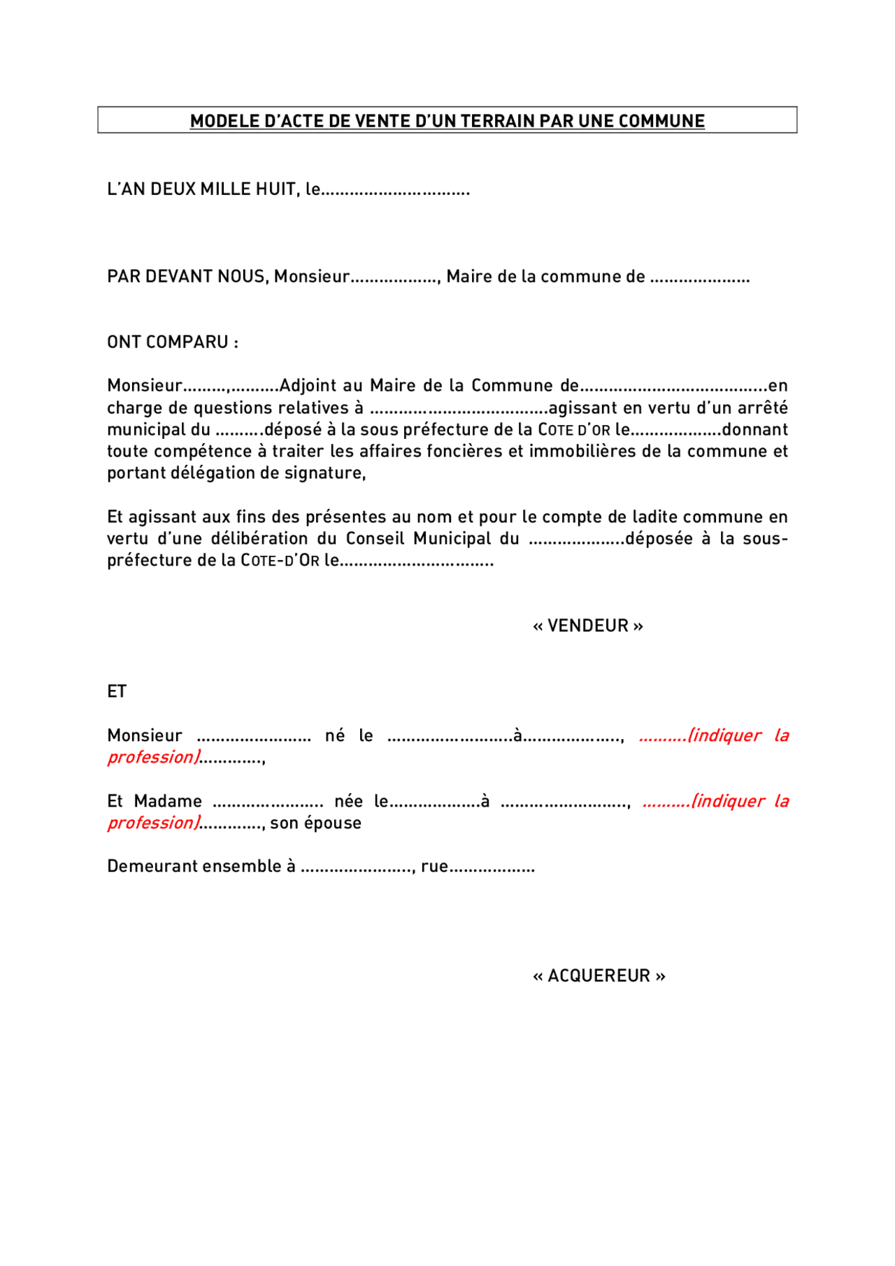 Exemple et modèle d'acte de propriété Lectures Gestion immobilière Docsity Exemple et modèle d'acte de propriété Lectures Gestion immobilière Docsity