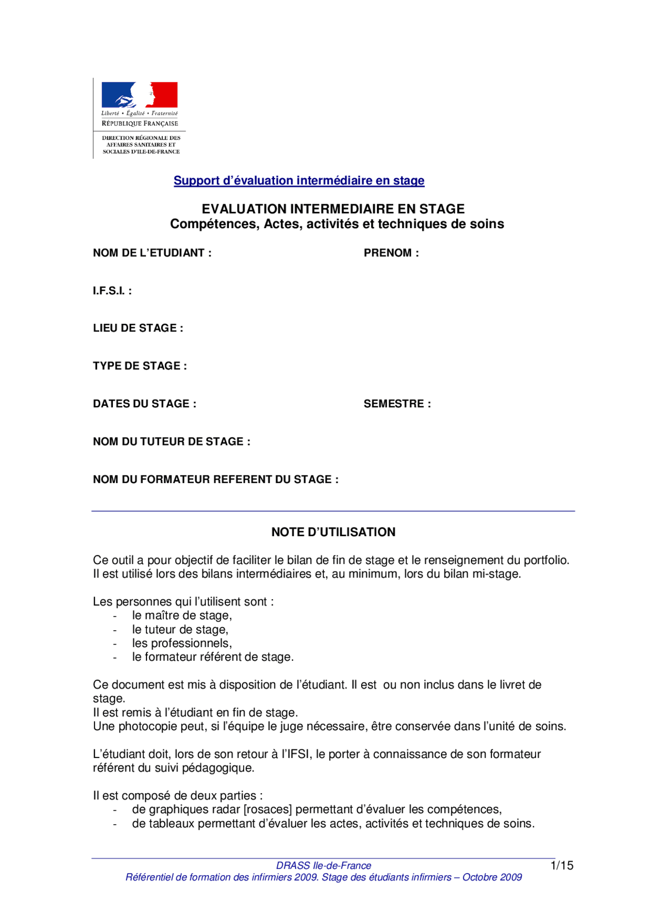 Rapport De Stage Aide Soignante Ehpad Support d'évaluation intermédiaire en stage Aide soignante | Guide,  Projets, Recherche Sciences Mèdicales | Docsity