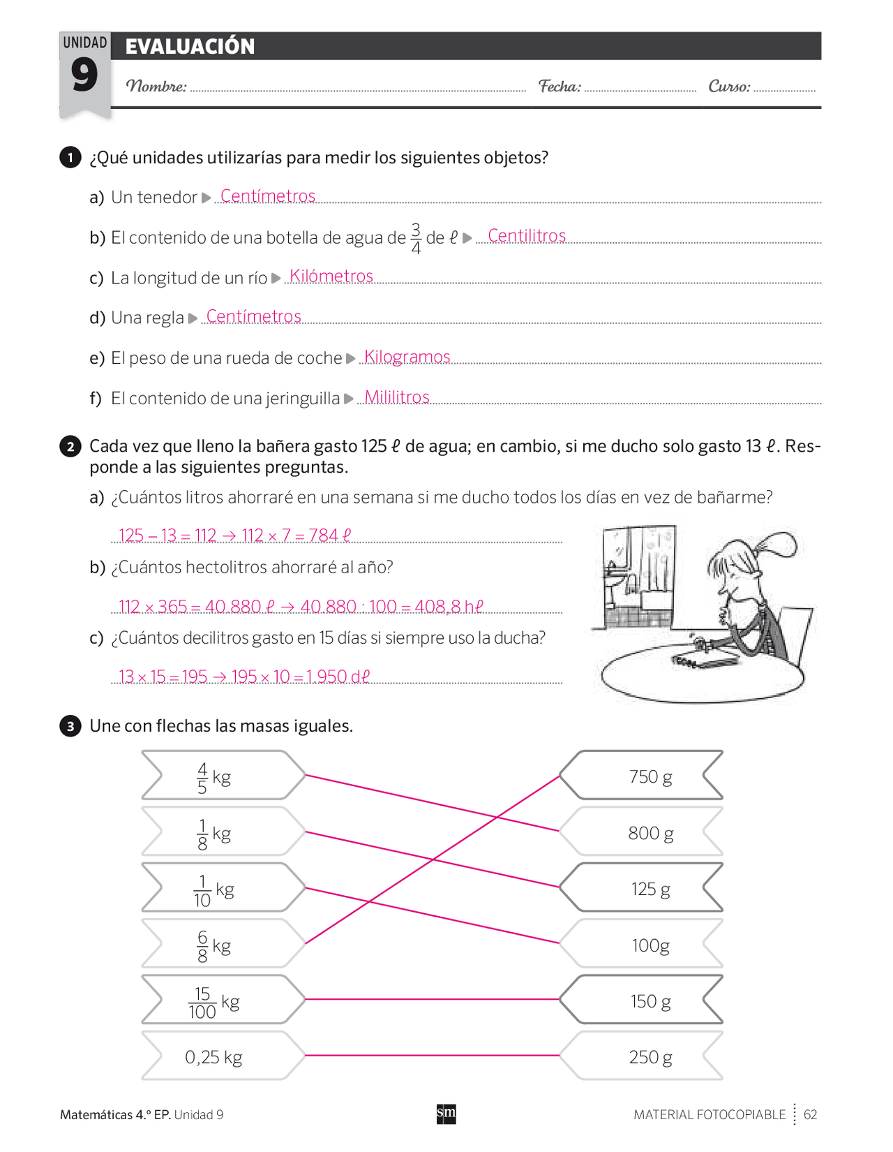 MATEMATICAS 4º PRIMARIA TEMA 9 - Docsity