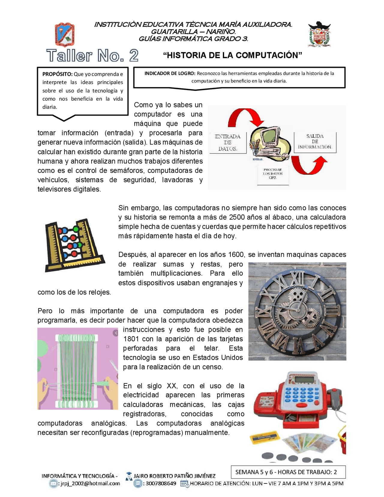 GUIAS INFORMATICA PARA GRADO TERCERO | Apuntes de Informática | Docsity