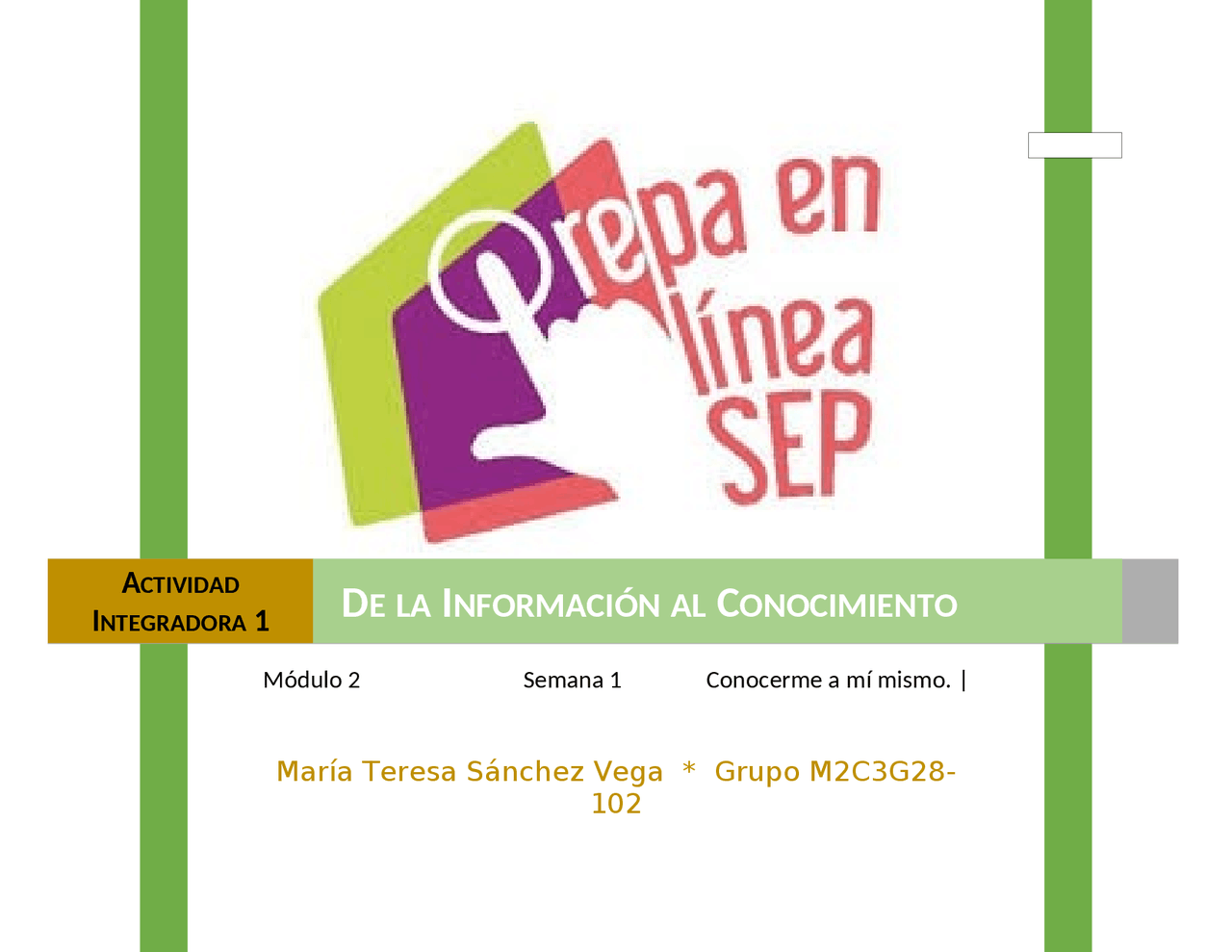 Actividad Integradora 1 Modulo 2 Docsity