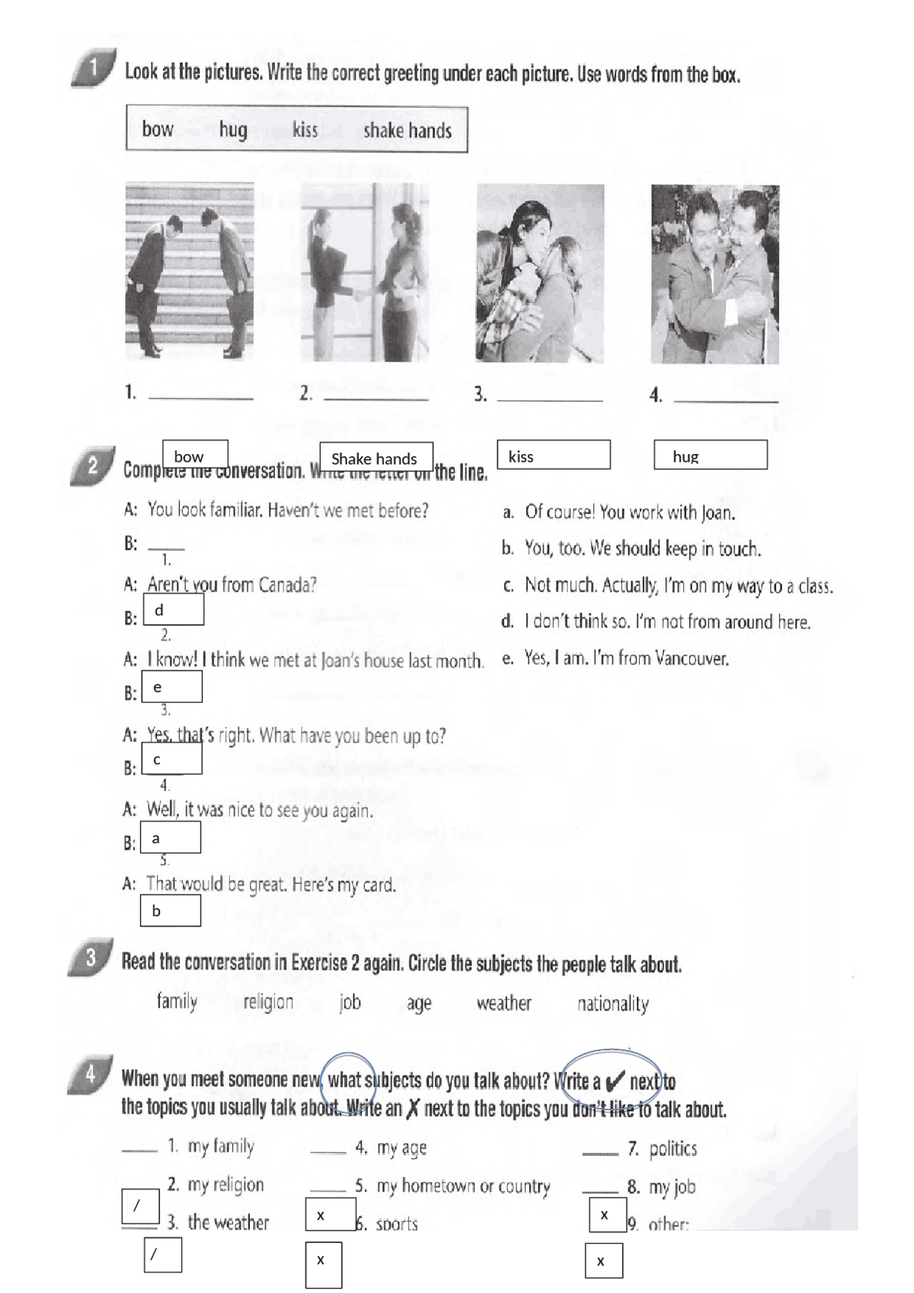 EJERCICIOS DE INGLES 2 - Docsity