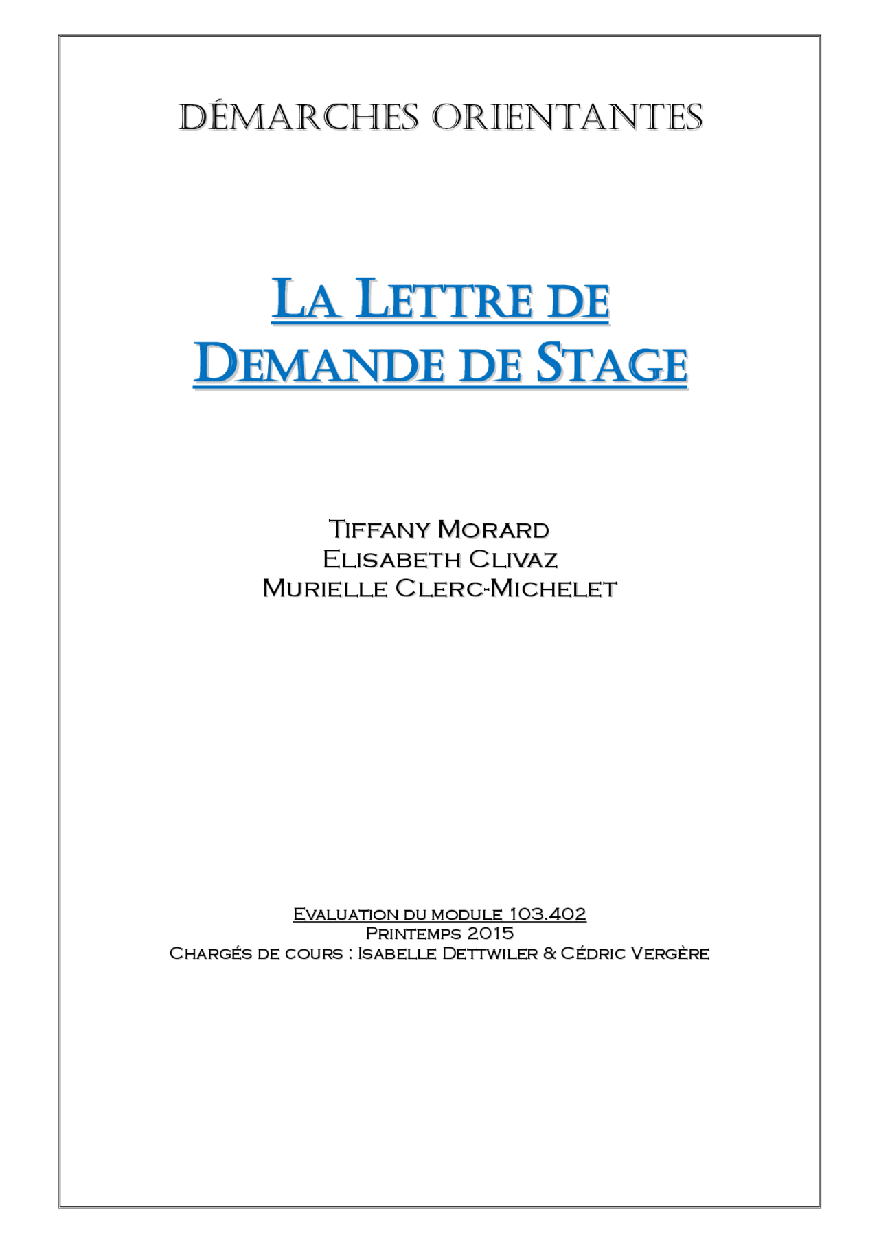 Exemple Lettre De Motivation Stage Aide Soignante La lettre de motivation de demande de stage Aide soignante | Lectures  Sciences Mèdicales | Docsity
