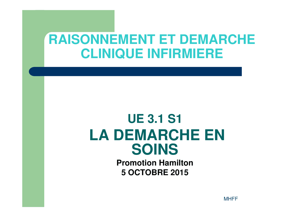 Les 5 étapes de la démarche de soins | Aide soignante | Slides Sciences