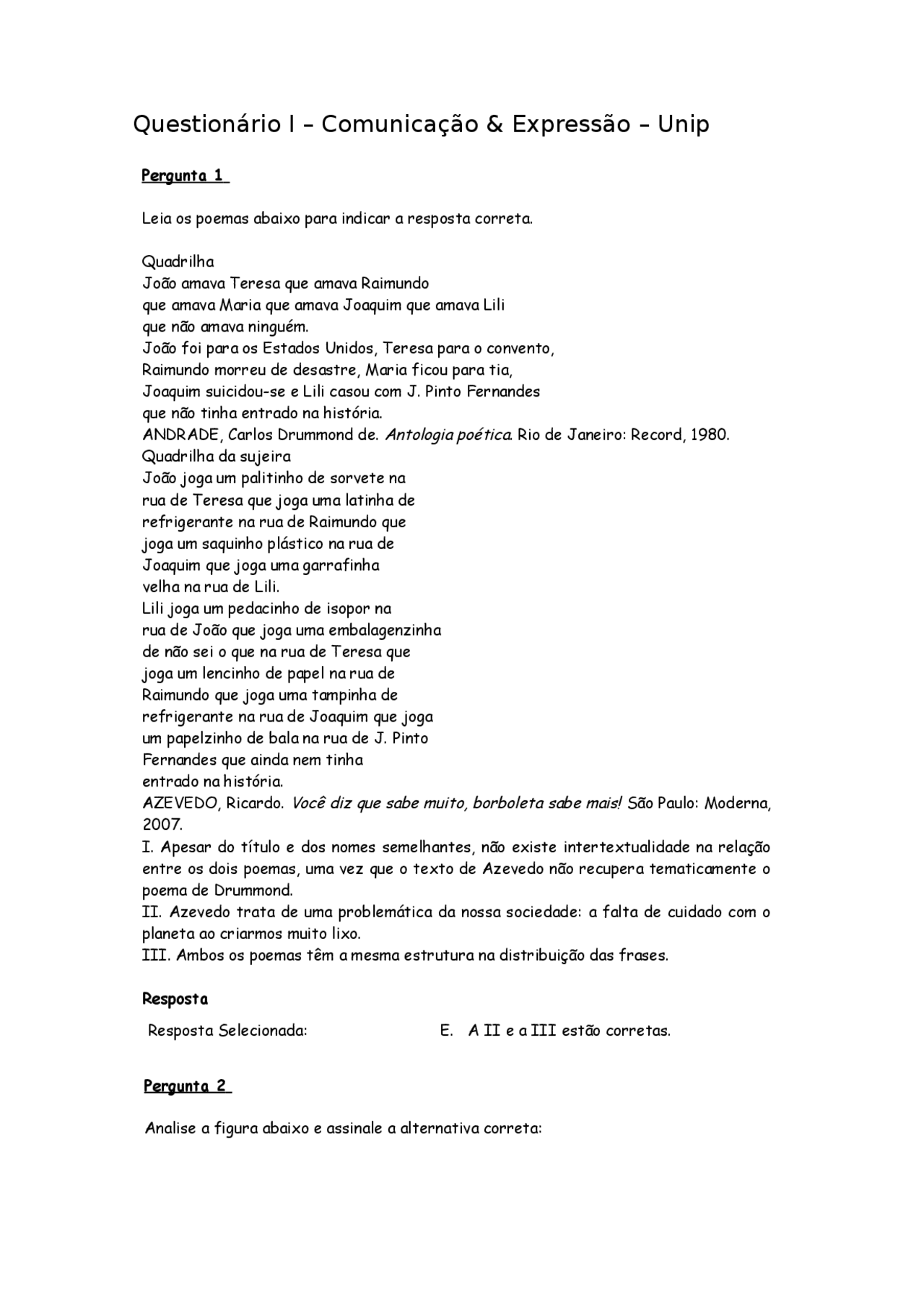 Exercícios Sobre Comunicação E Linguagem Com Gabarito - FDPLEARN