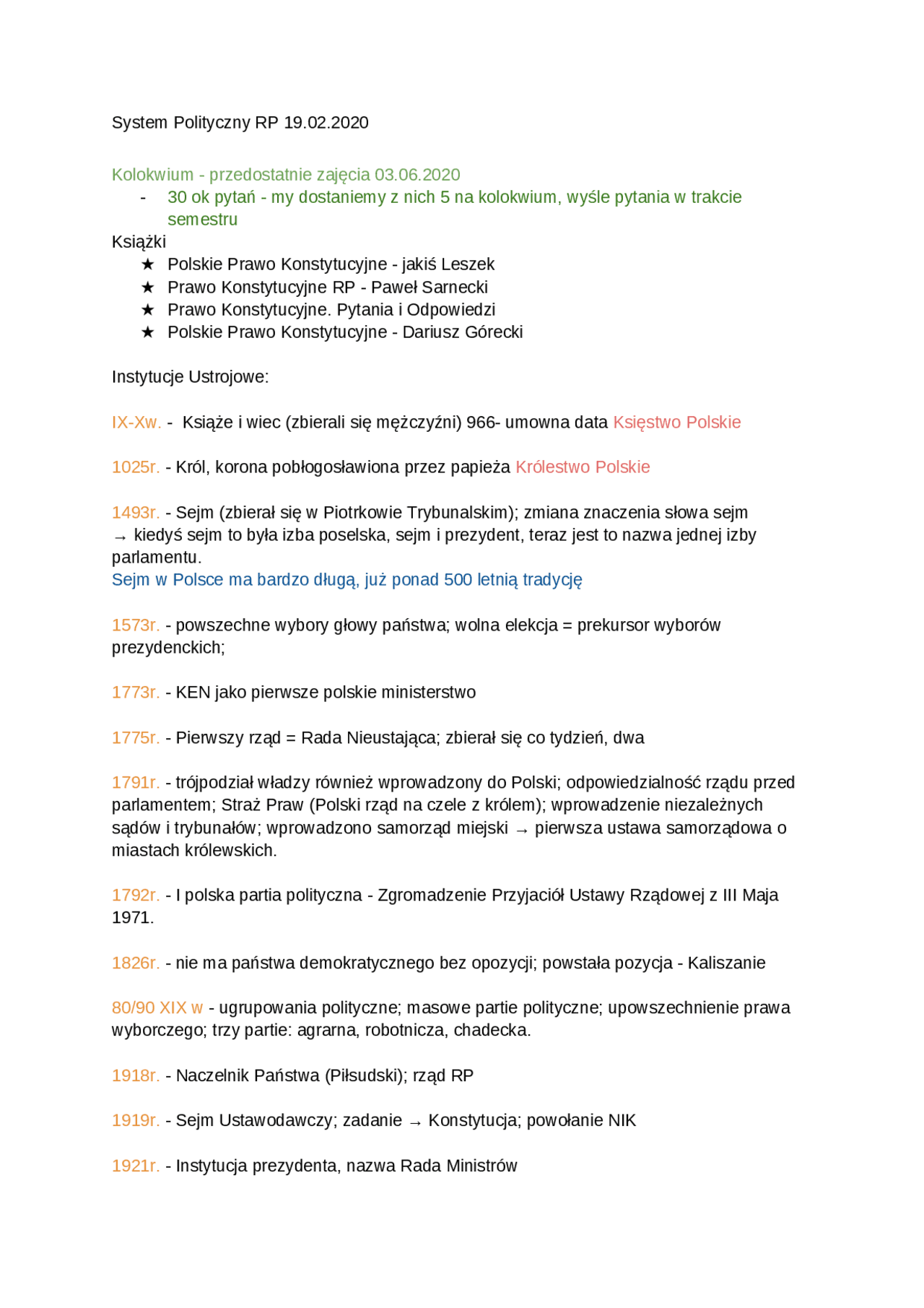 System Polityczny Rp Sprawdzian Pdf