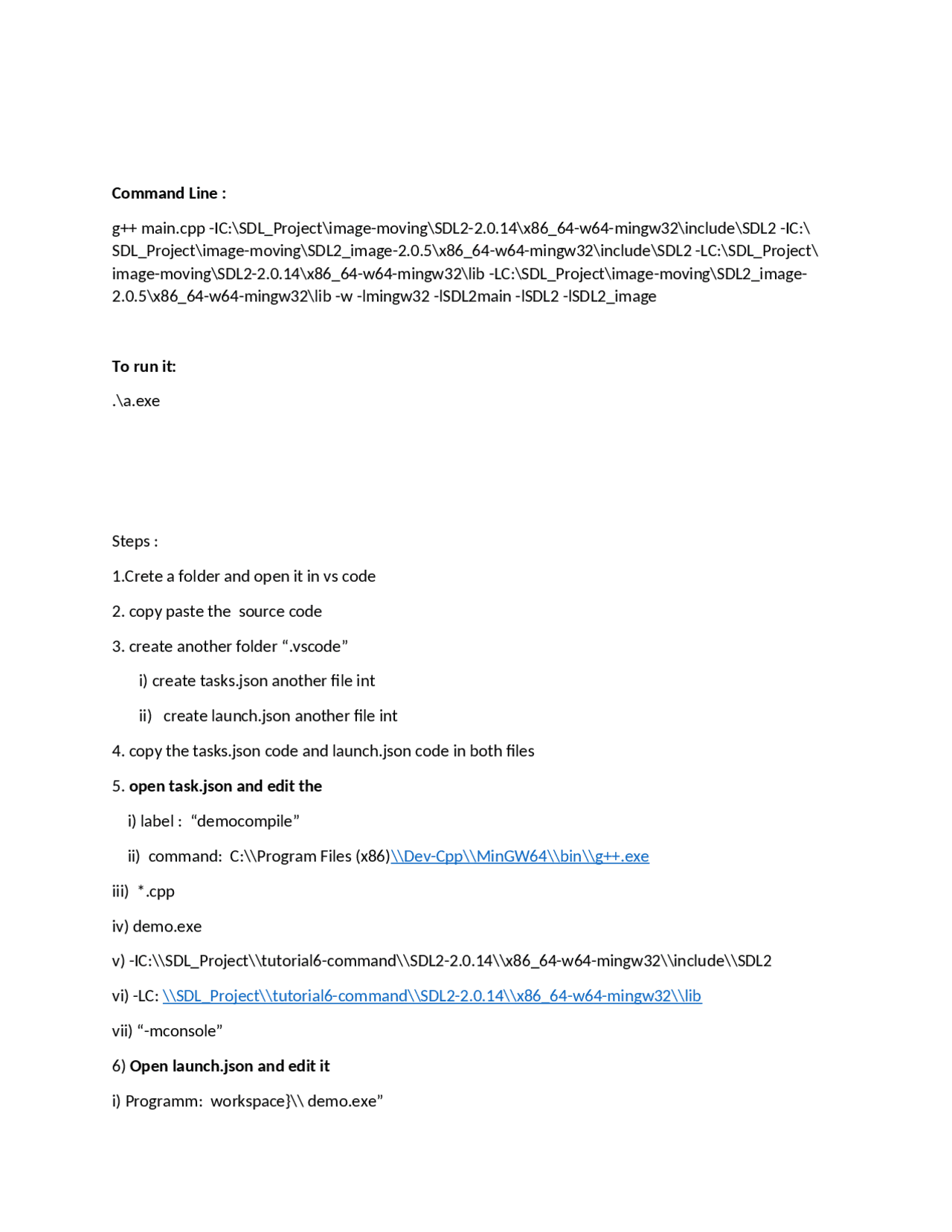 Setting up a C++ SDL Project in Visual Studio Code | Assignments ...