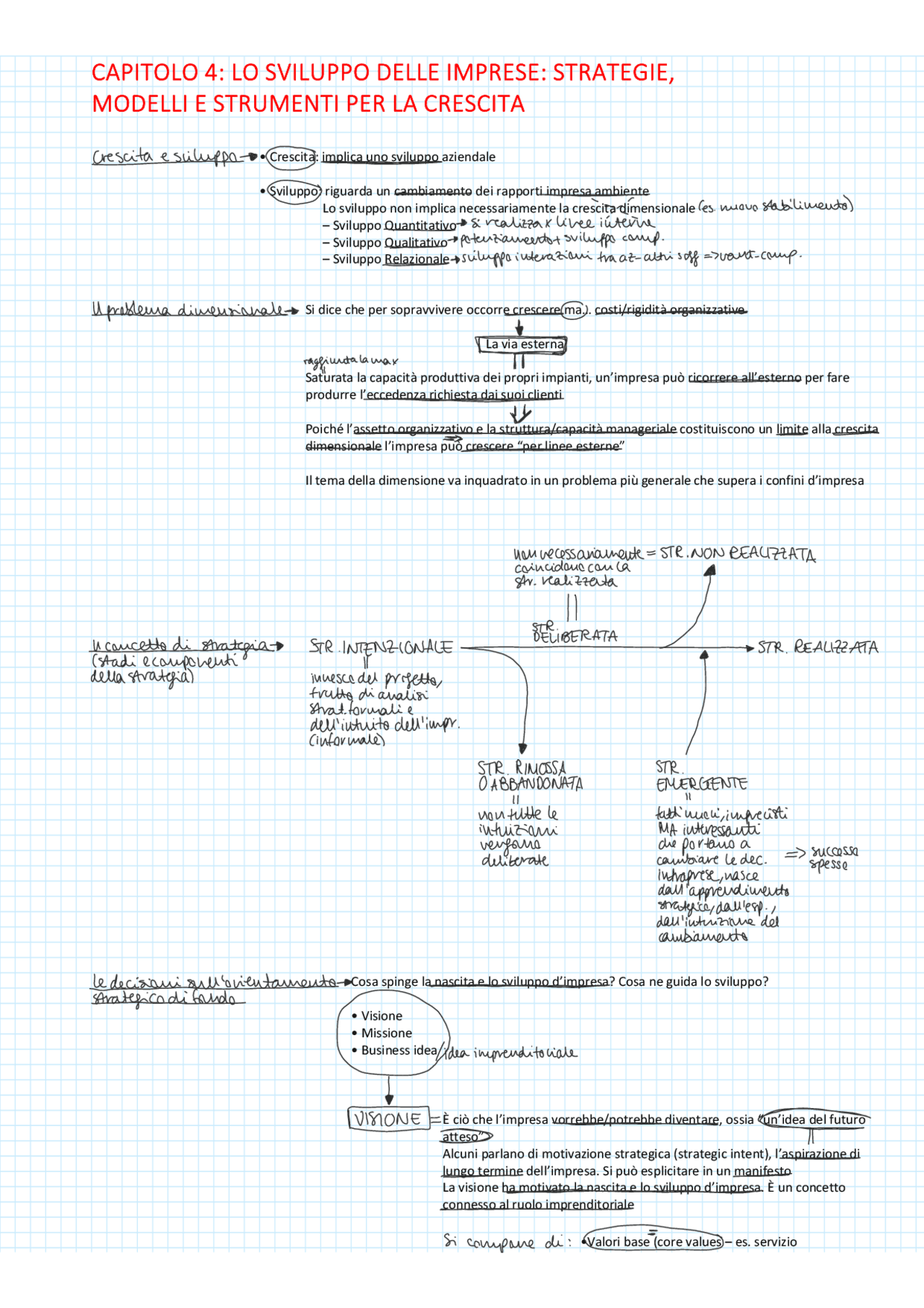 Economia e gestione capitolo 4 unirub - Docsity