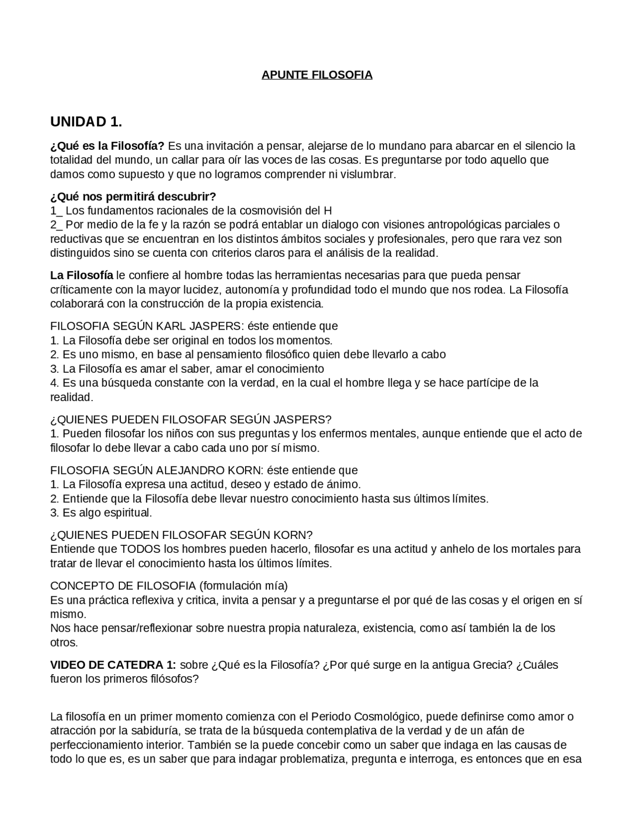 Resumen Filosofia Ufasta Docsity